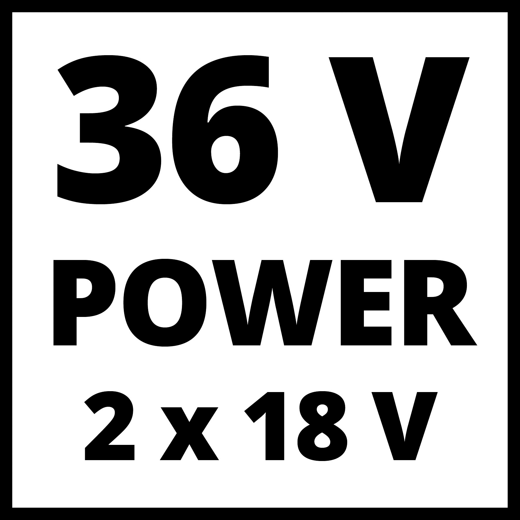 Einhell Akkurasenmäher »Einhell Power X-Change RASARRO 36/34«, mit 2x Akku 18V/3,0Ah und 2x Ladegerät