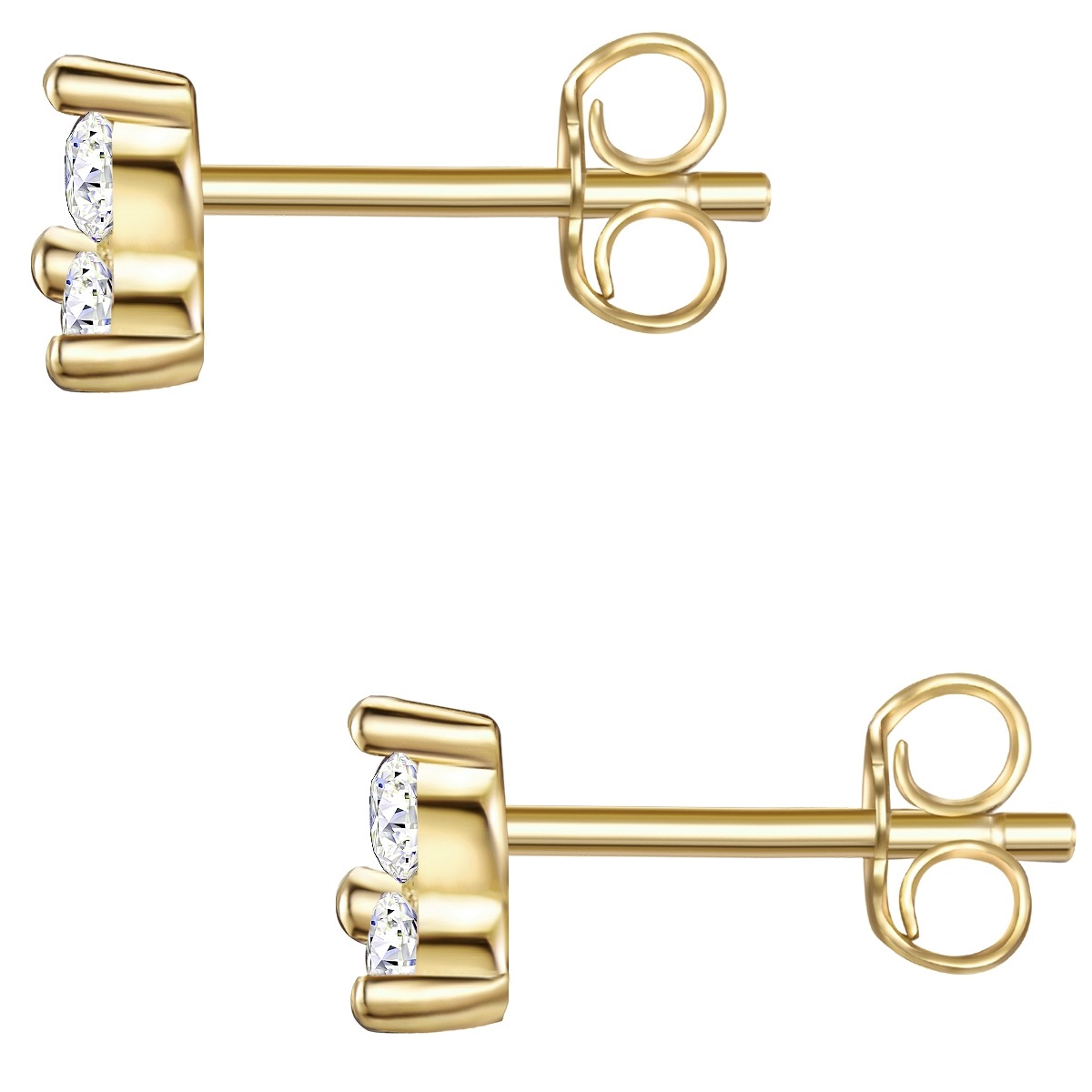 Lulu & Jane Paar Ohrstecker »Set: AV220« mit Zirkonia