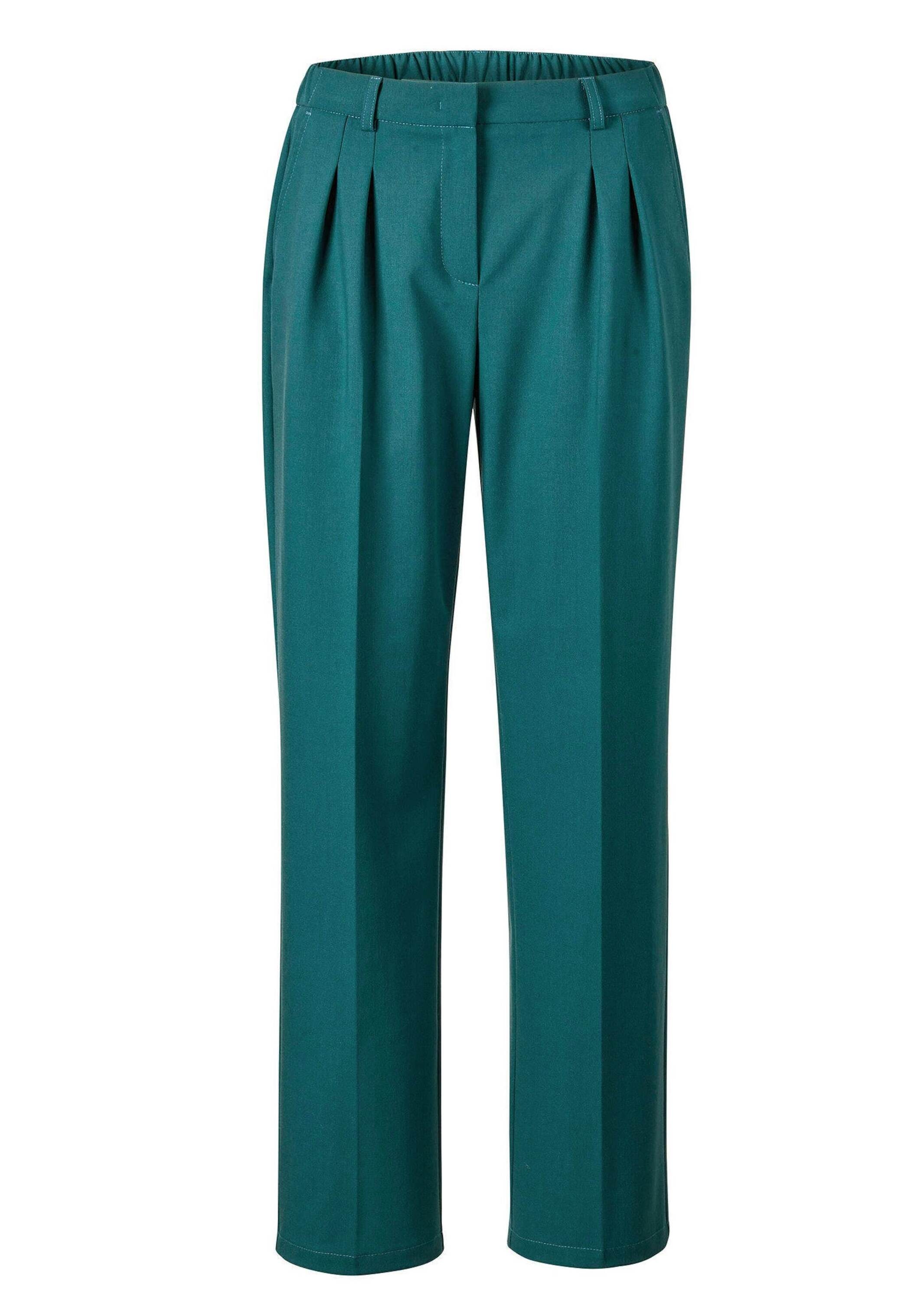 GOLDNER Chinohose "Elegante Stoffhose mit Bügelfalten" Mit Bund- und Bügelfalten gearbeitet