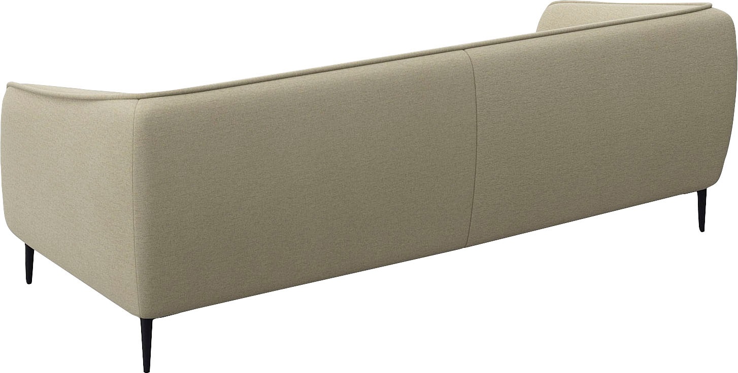 FLEXLUX 3-Sitzer »Belle Designsofa, Couch, bequem durch Kaltschaum im Sitz«, Skandinavisches Design, In hochwertiger Verarbeitung