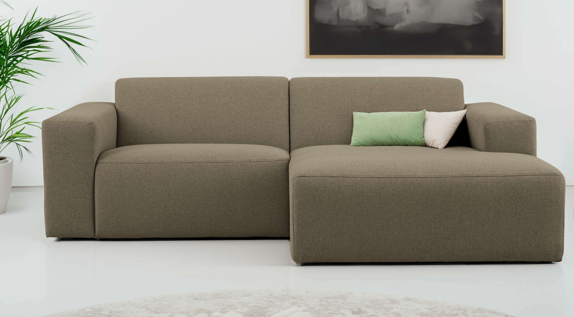 INOSIGN Ecksofa "Koa,228cm, L-Form, Modulsofa, Webstoff, Cord, Struktur", D günstig online kaufen