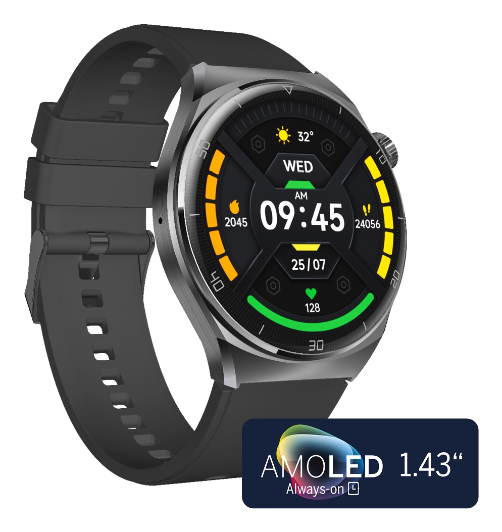 AGM by Beafon Smartwatch »Smart Watch 401«, (3,63 cm / 1,43 Zoll),)