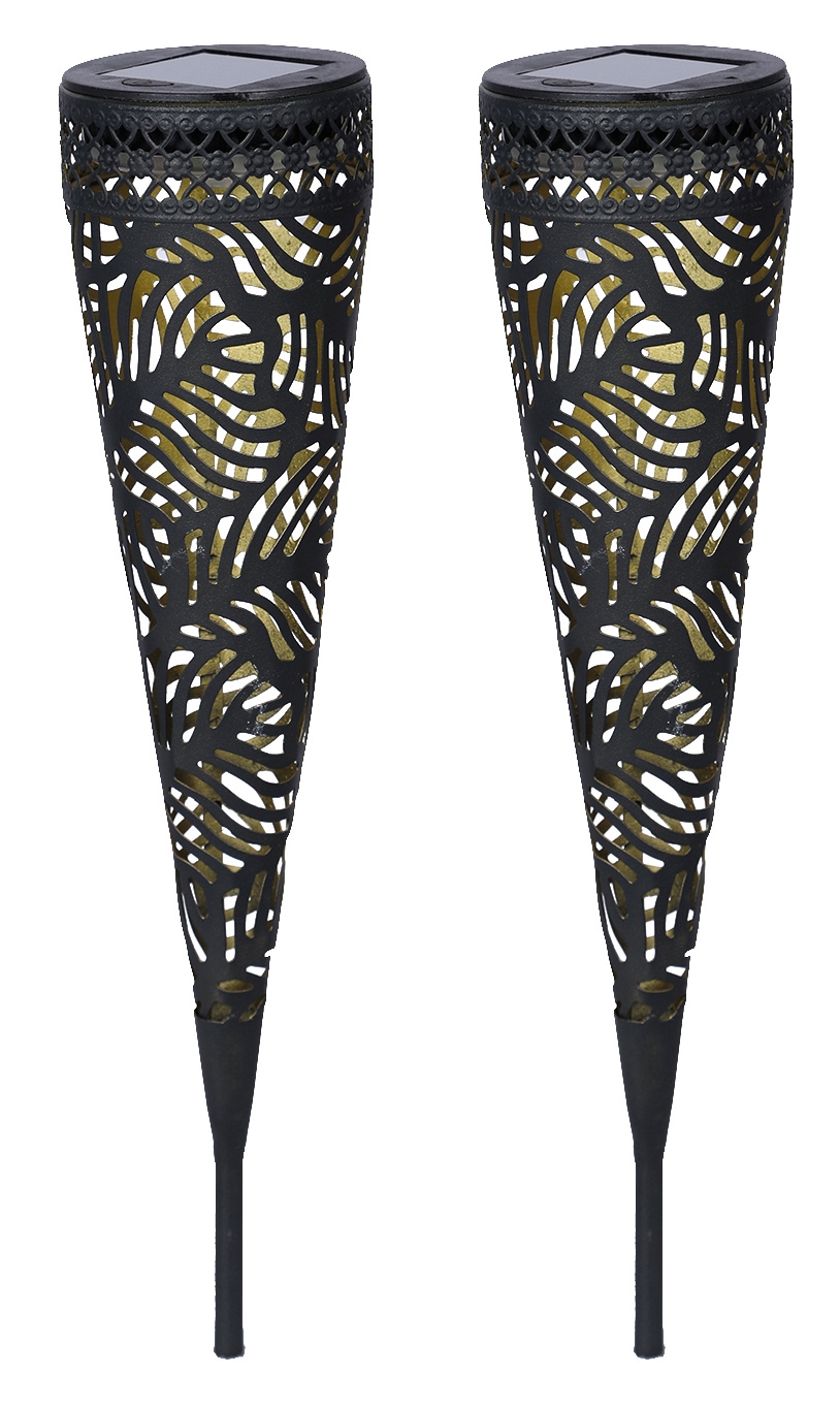 LUXFORM Gartenleuchte "Luxform Solar Torch Jersey, set of 2" LED-Modul 1 St günstig online kaufen