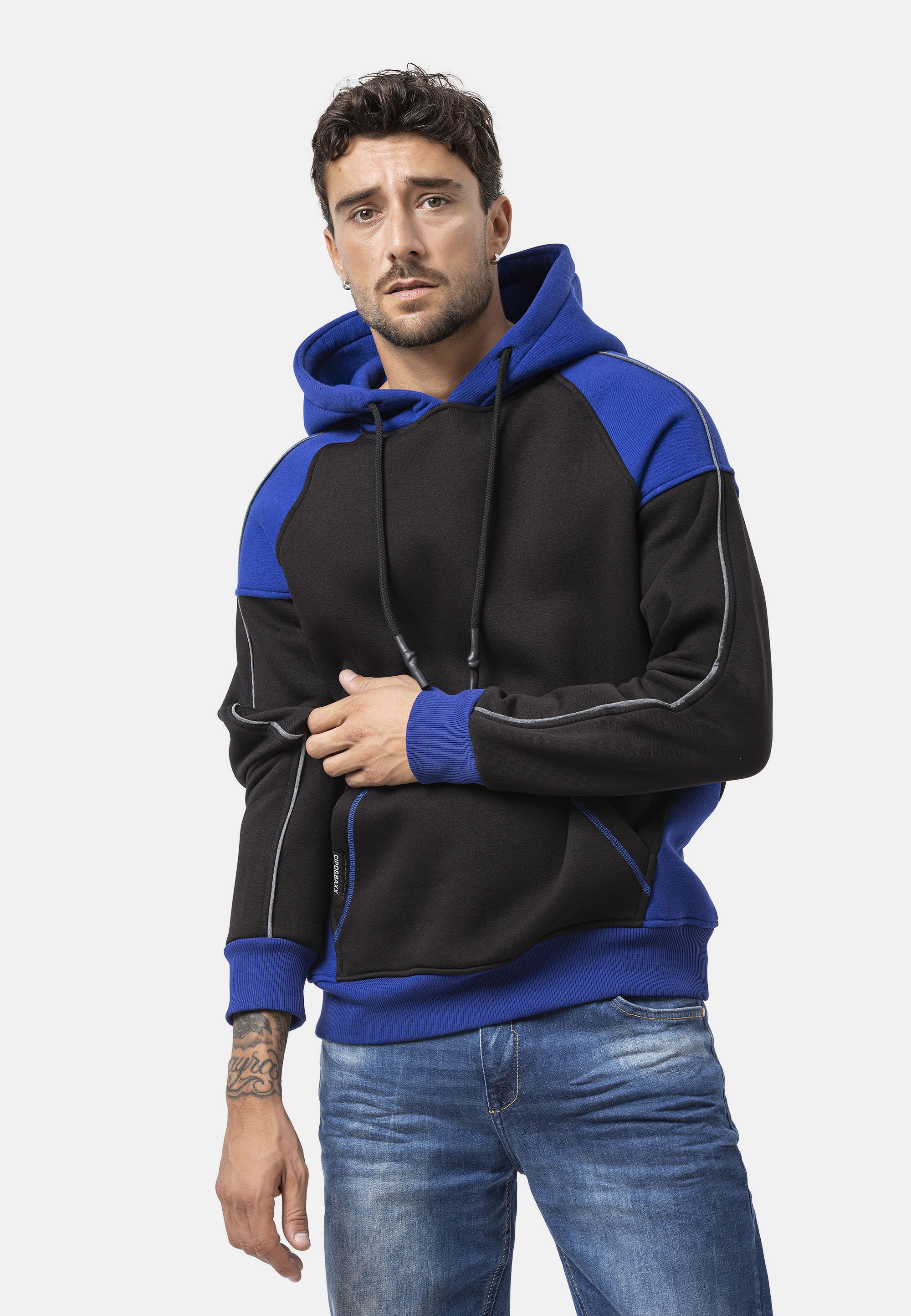 Cipo & Baxx Sweatshirt »CL591«, 1 tlg. mit Kapuze
