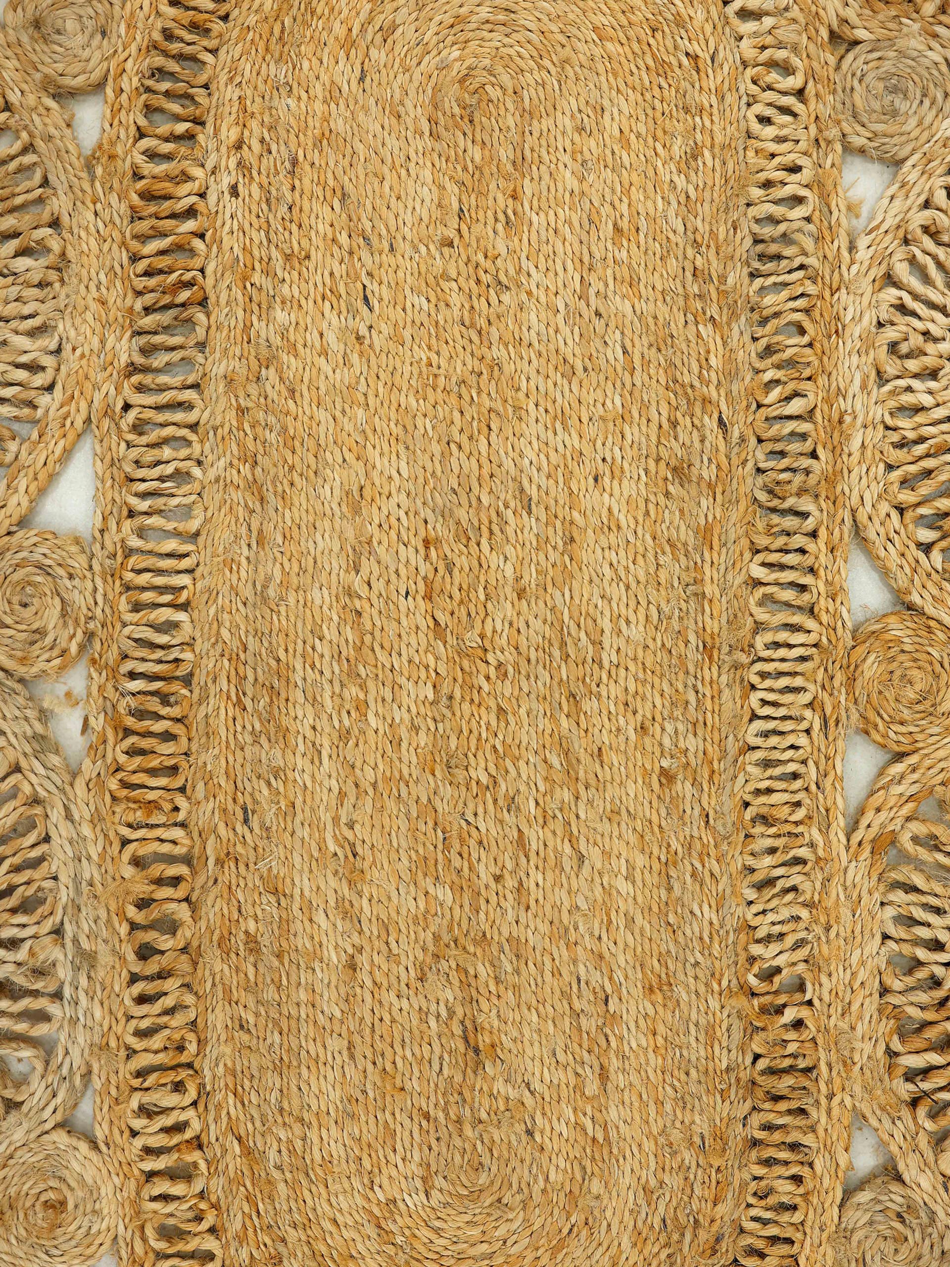 Sisalteppich CARPETFINE "Juteteppich Liam", beige (natur), B:160cm H:13mm L:230cm, Jute, Teppiche, Sisalteppich, natürliches Pflanzenmaterial von Hand gewebt, Boho Style 3