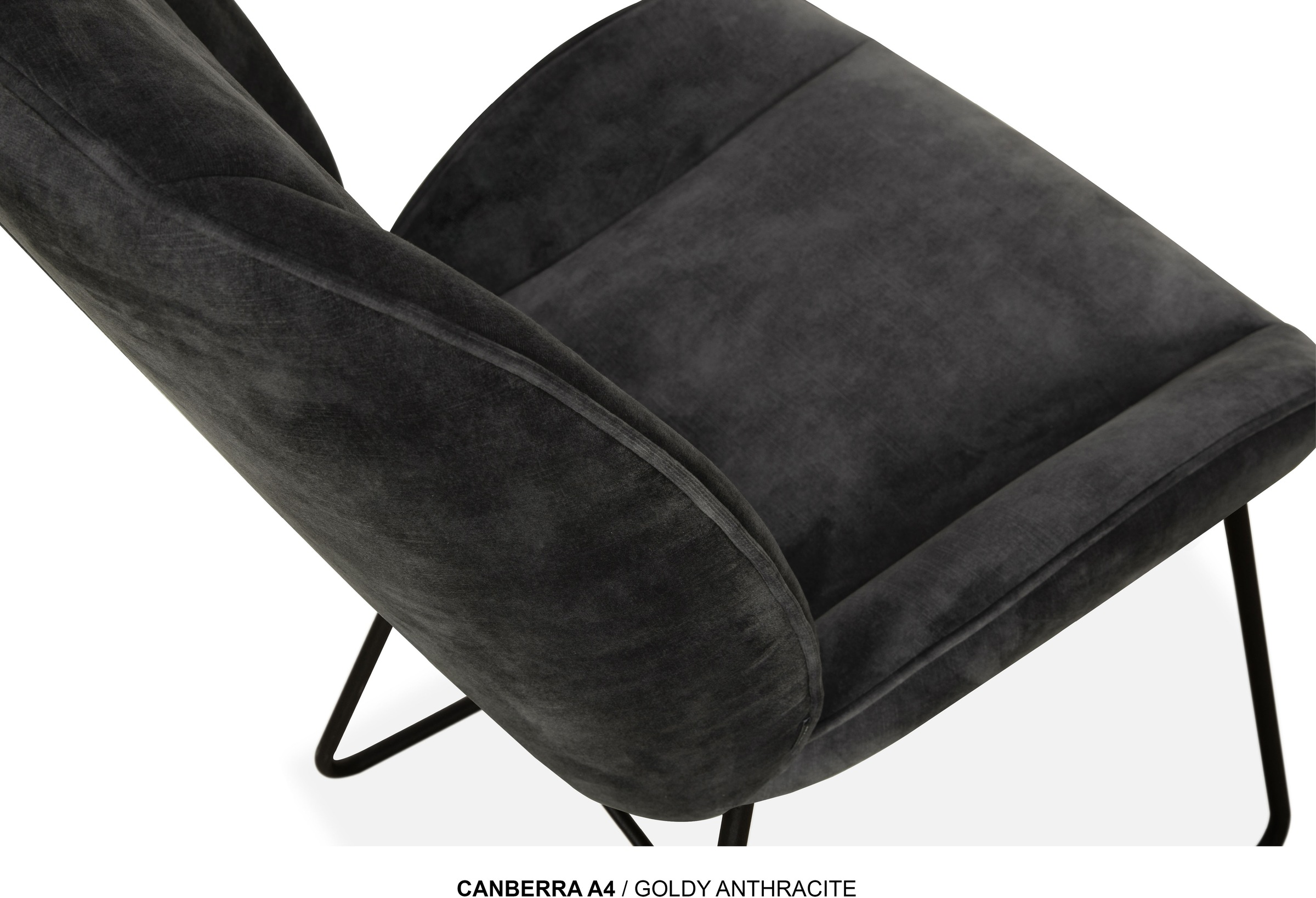 OMG Design Esszimmerstuhl »Canberra« (Set) 1 Stk.Esszimmerstuhl, pflegeleichter Samtvelour Bezug