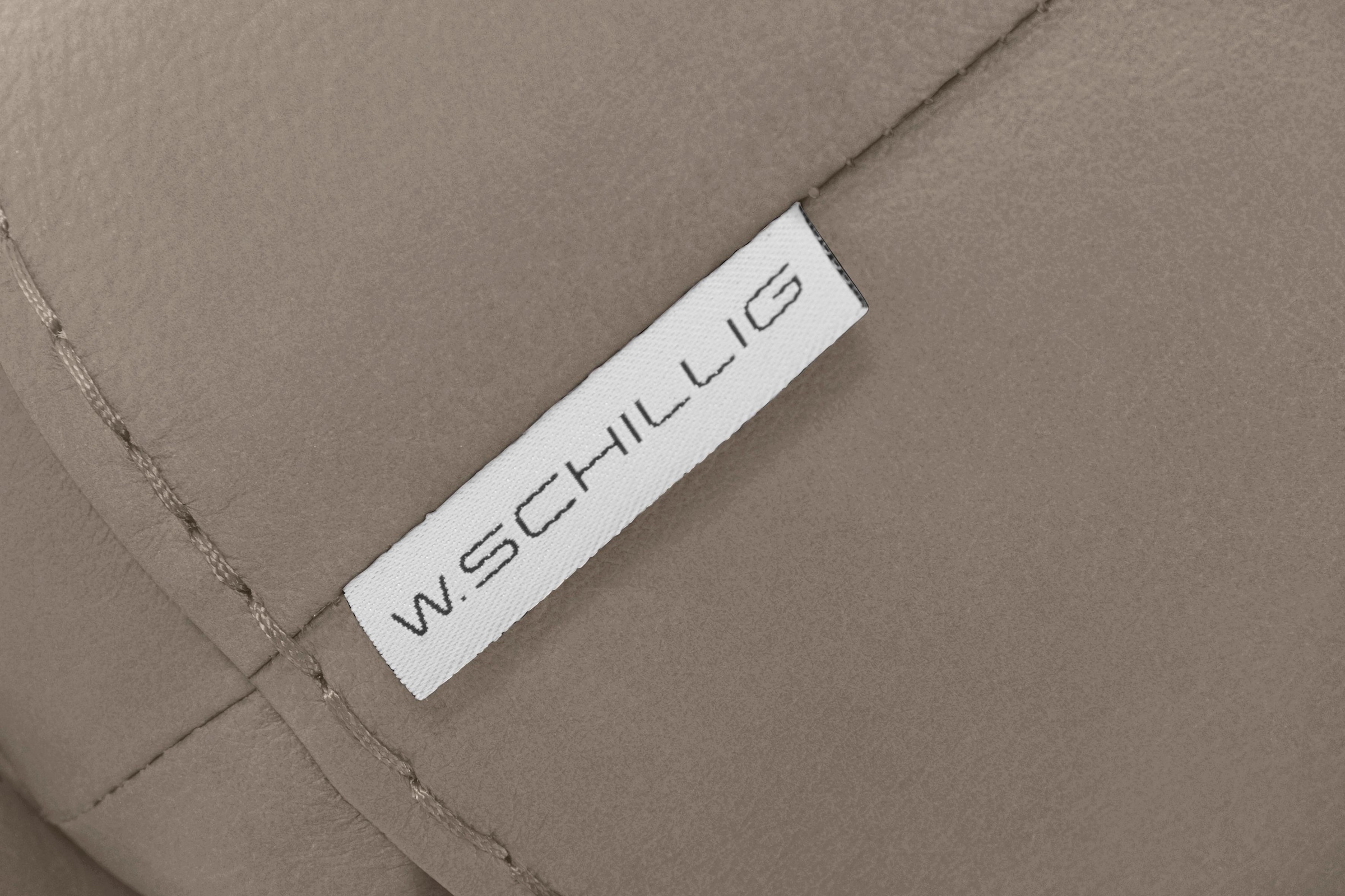 W.SCHILLIG Hocker »montanaa«, mit Metallkufen in Schwarz pulverbeschichtet, Breite 141 cm