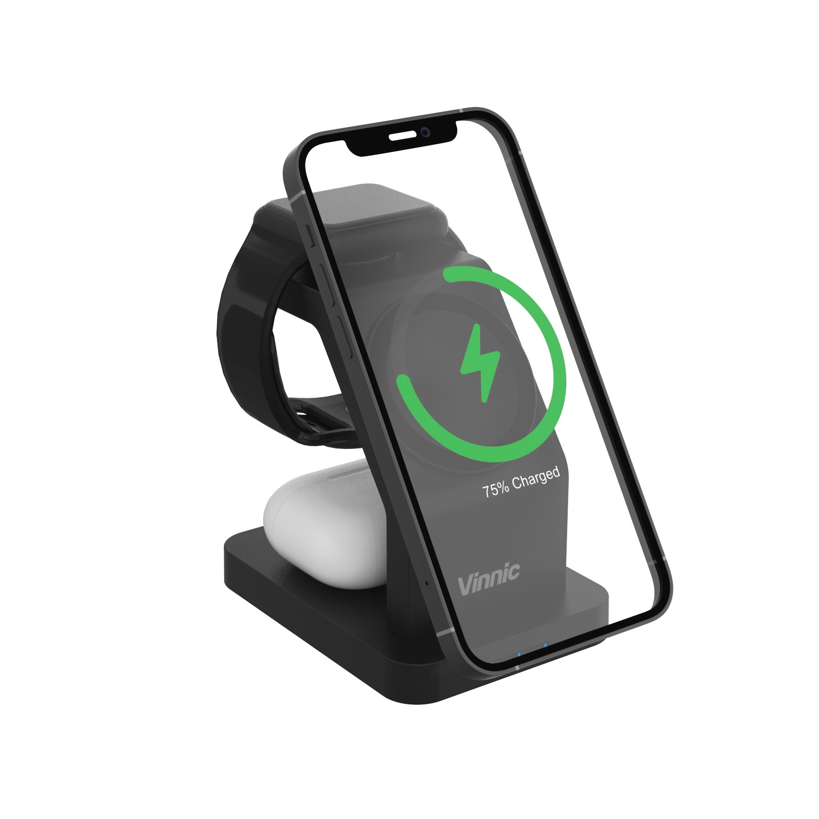 Vinnic Wireless Charger »ONTAKE 3-in-1 Magnetic Wireless Charging Dock«