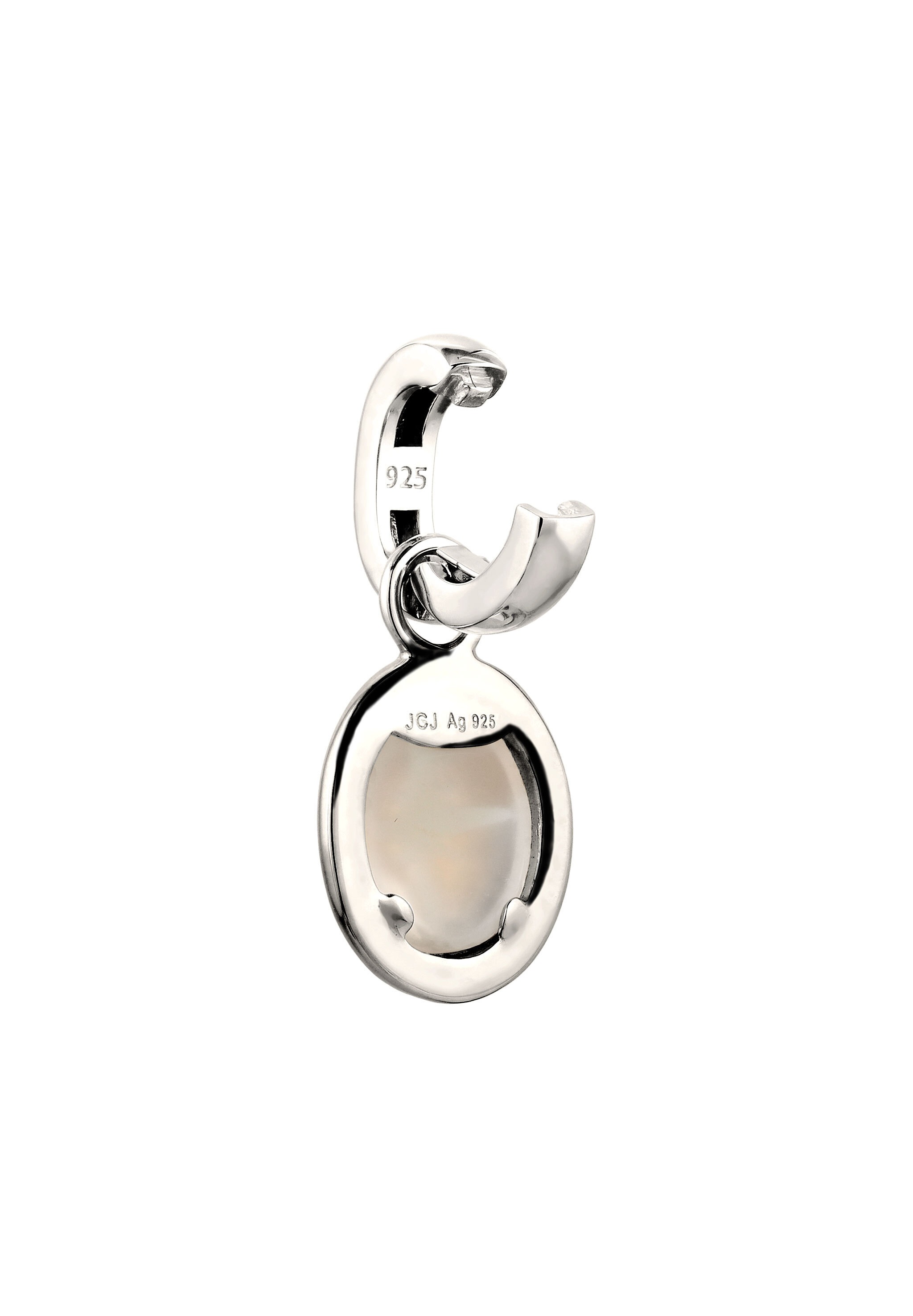 Elli »Charm Stern-Motiv Mondstein Weiß 925 Sterling Silber«