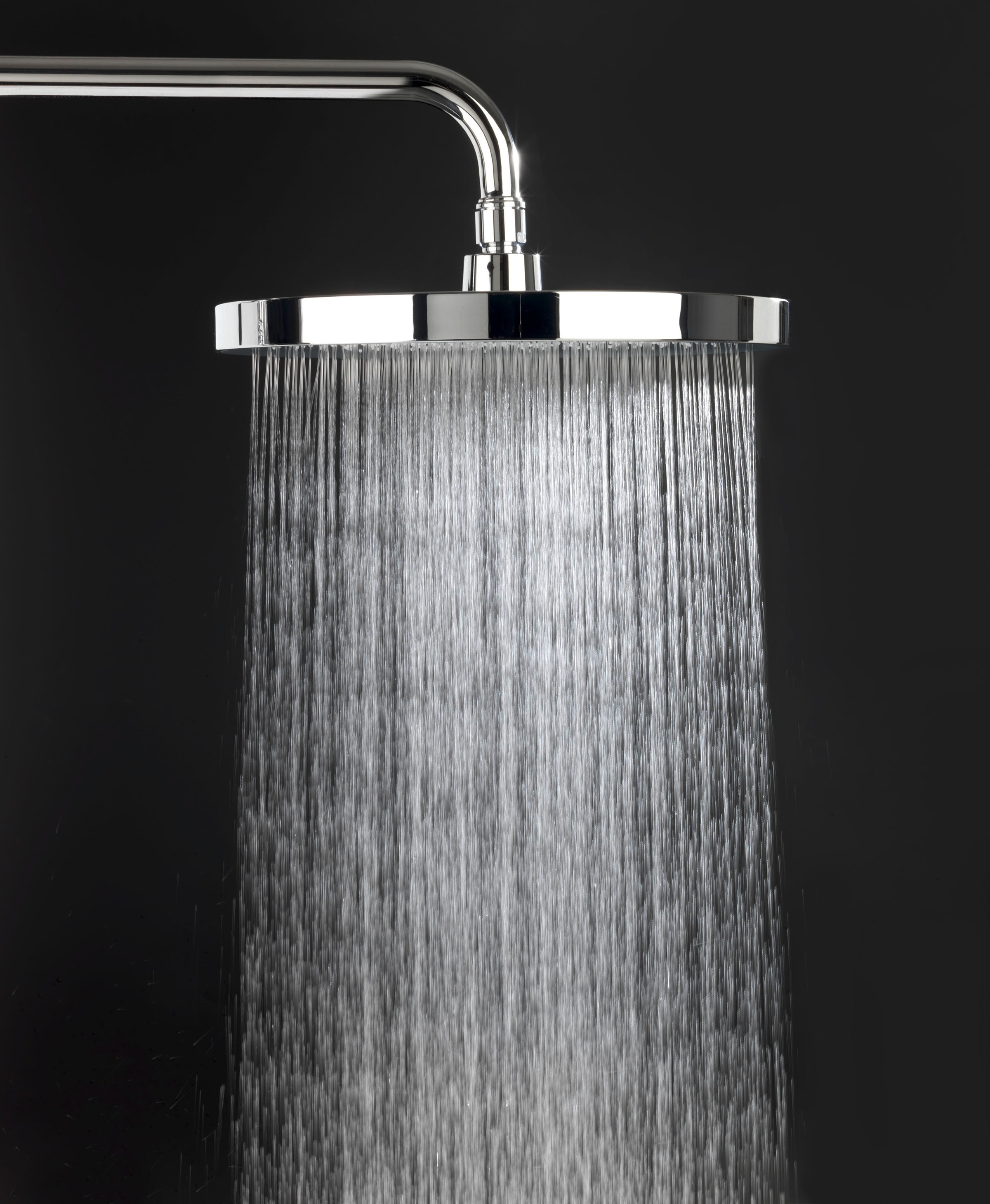 WENKO Kopfbrause "Softwater" Chrom/Schwarz, Ø 26 cm