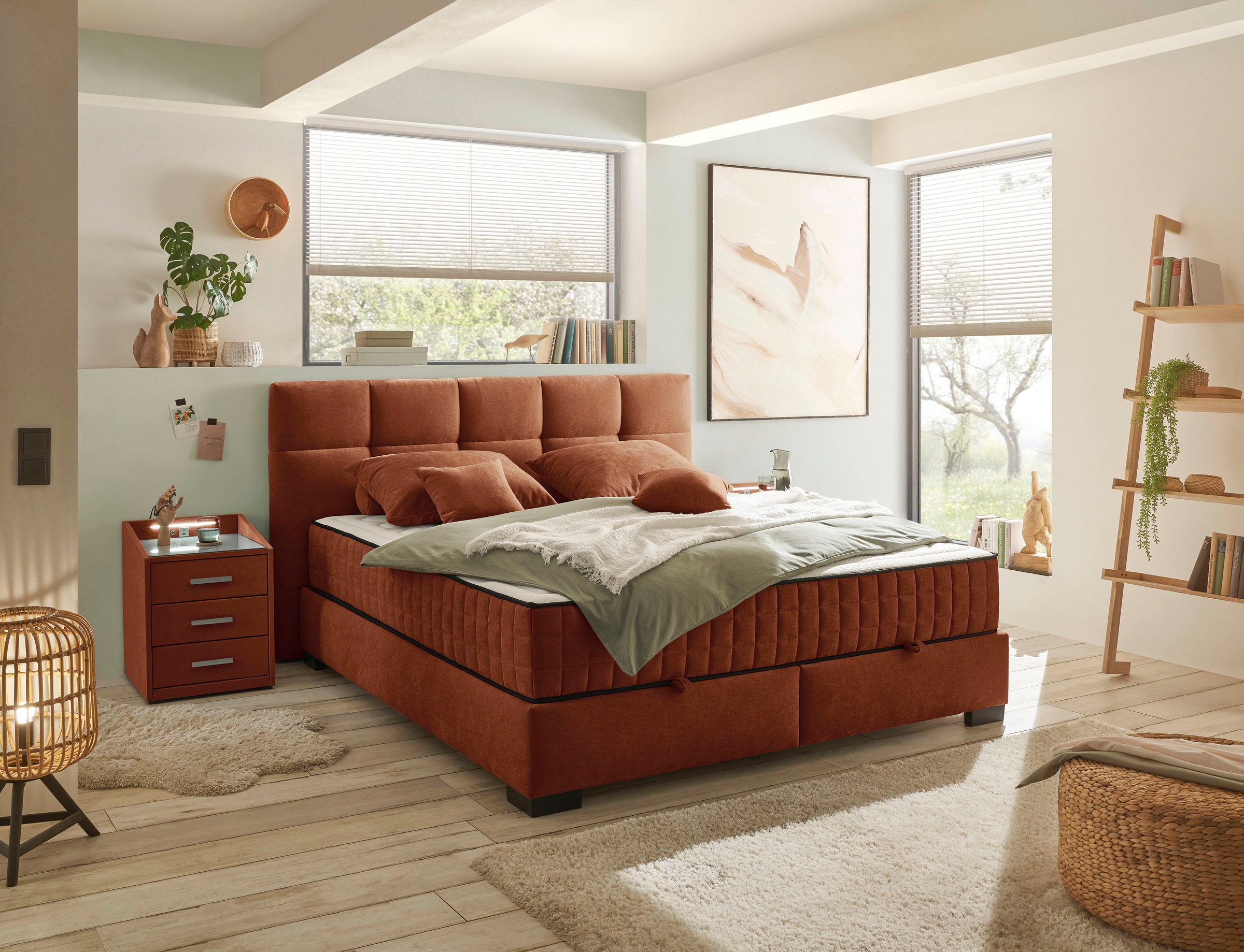 ED EXCITING DESIGN Boxbett »Nagol«, mit Bettkasten, mit Wendematratze, erhältlich in verschiedenen Breiten