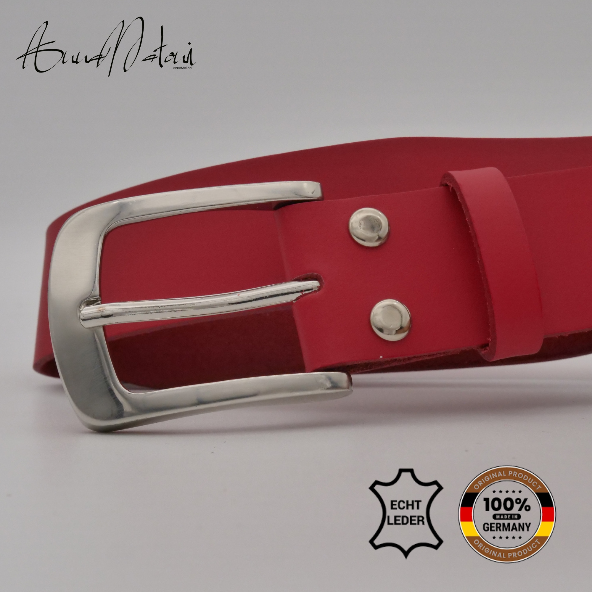 AnnaMatoni Ledergürtel »AnnaMatoni Herren Ledergürtel Zeitloses Design Gürtel 3,5cm«