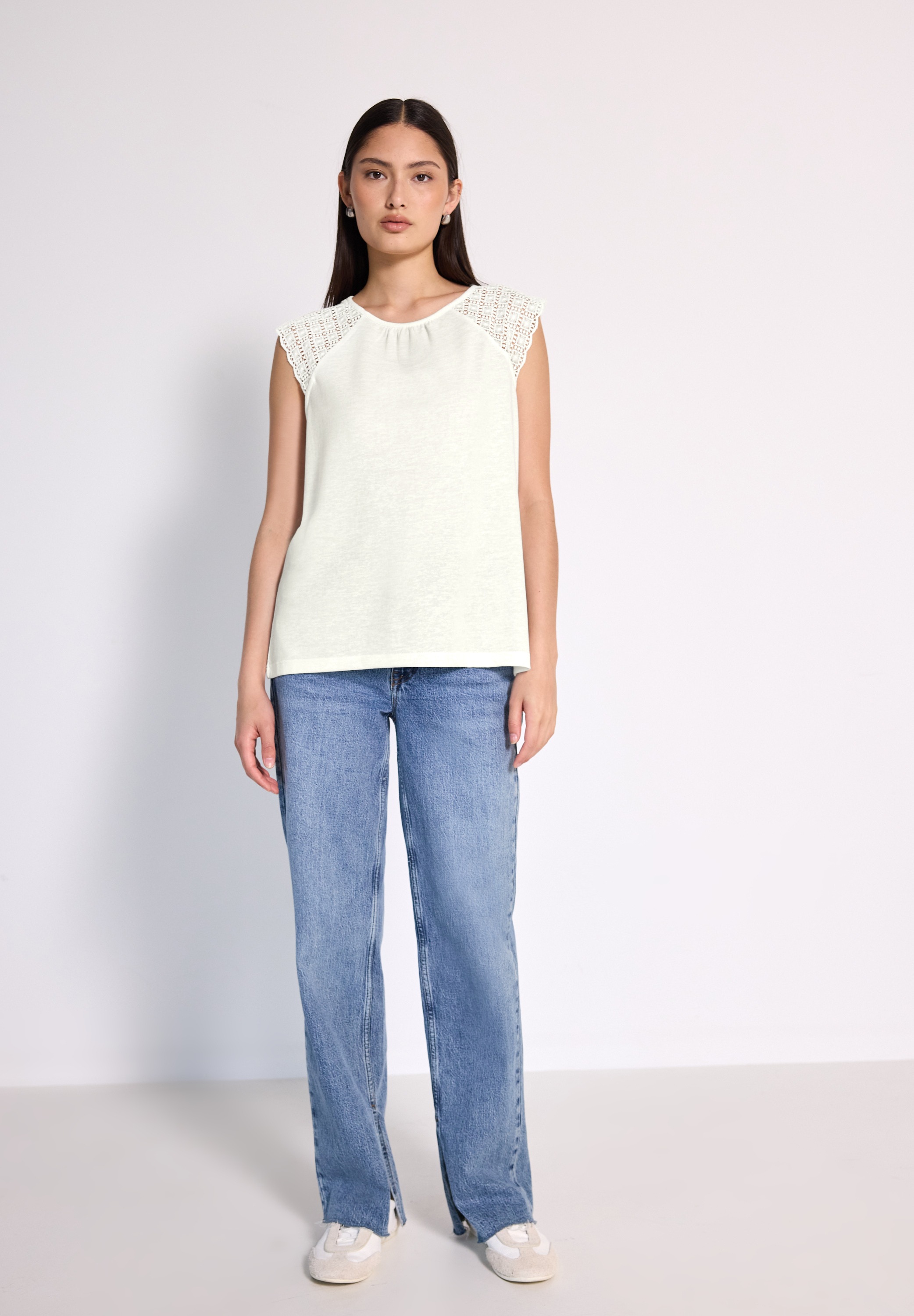 Thumbnail - STREET ONE STUDIO Spitzentop Rundhalsausschnitt