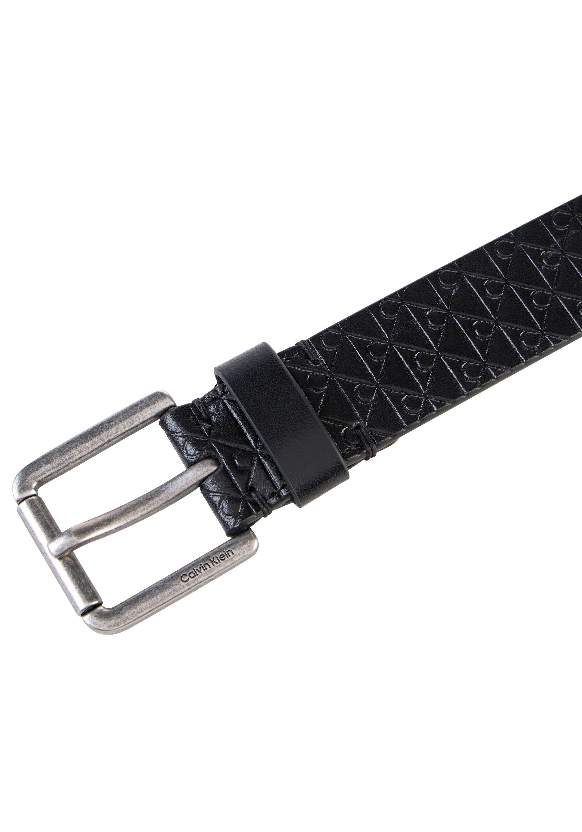 Calvin Klein Ledergürtel »CASUAL ROLLER BUCKLE AOP 35MM« Regular fit und größenverstellbar