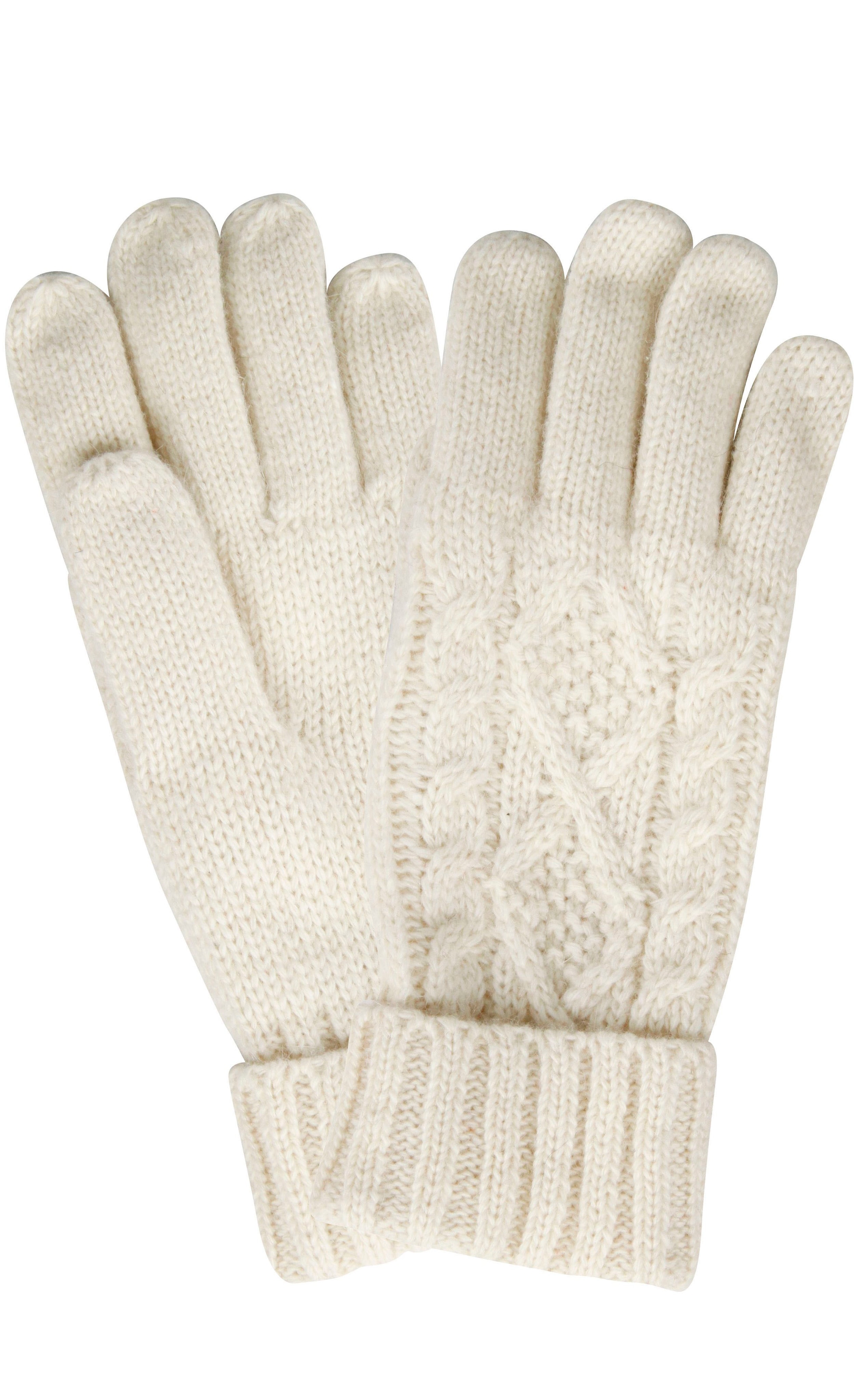Capelli New York Strickhandschuhe 1 Paar, elegantes Zopfstrickmuster, Umsch günstig online kaufen
