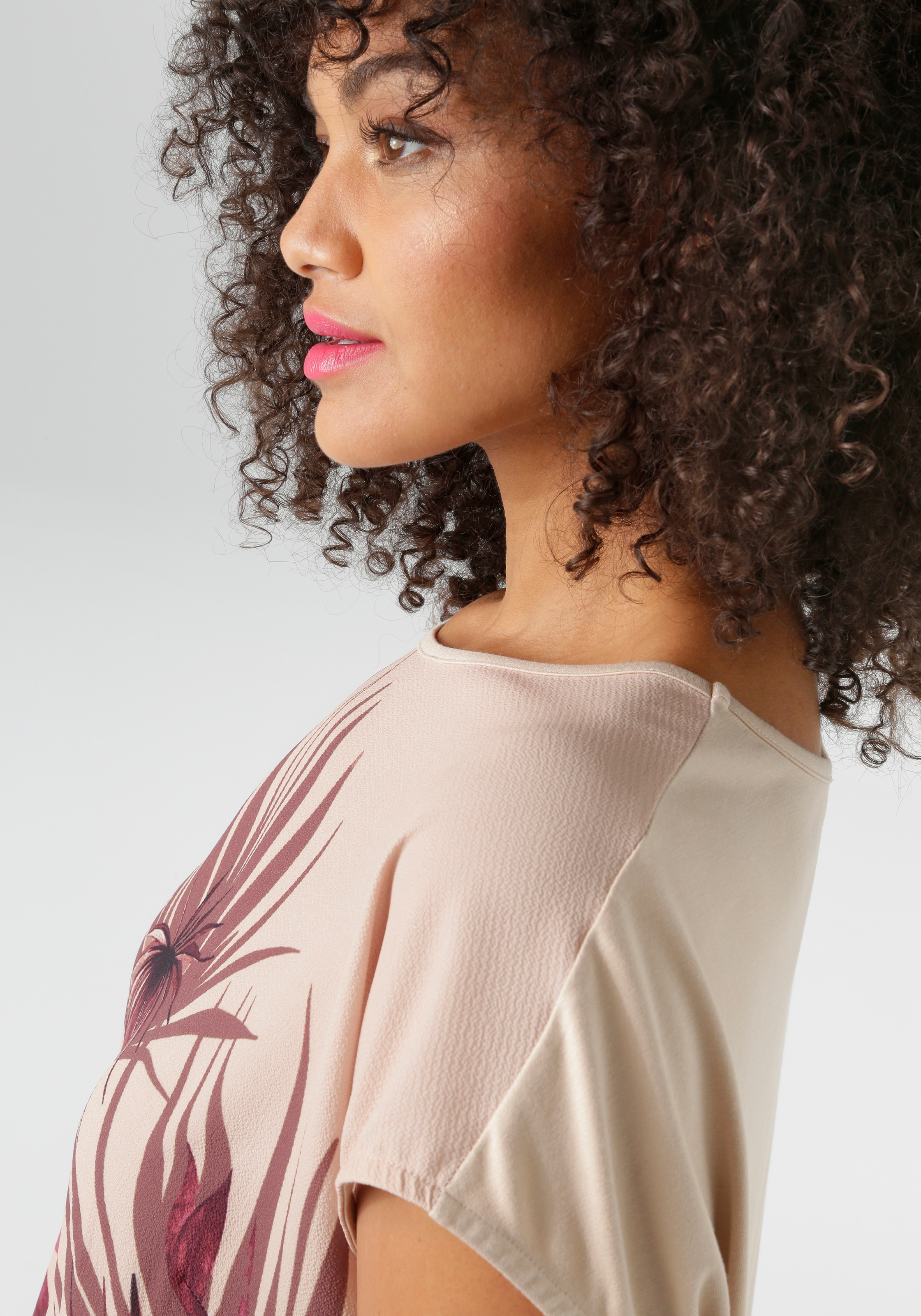 Thumbnail - Aniston PLUS Blusentop im Materialmix