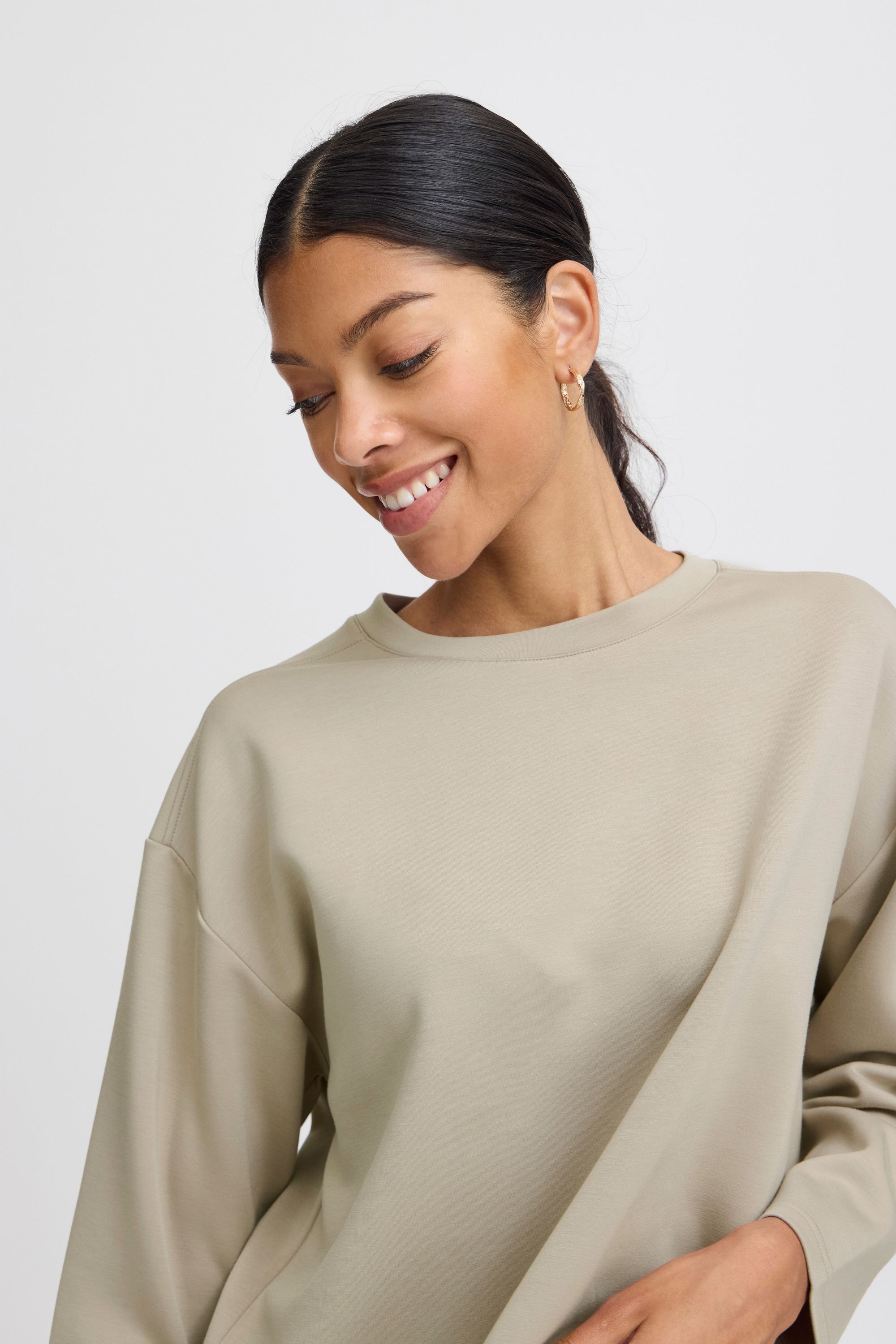 b.young Rundhalspullover »Sweatshirt BYPusti«