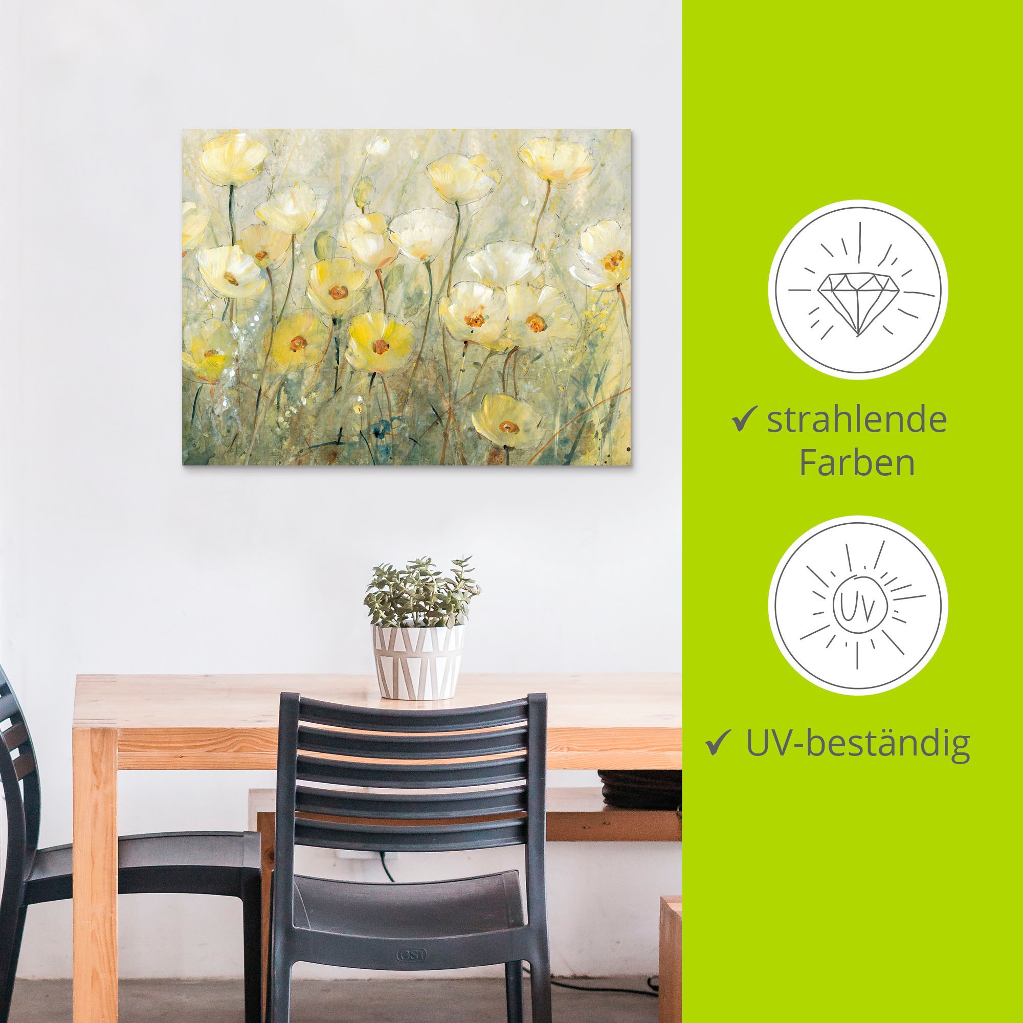 Artland Wandbild »Sommer in voller Blüte II«, Blumenwiese, (1 St.), als Alubild, Outdoorbild, Leinwandbild, Poster in verschied. Größen