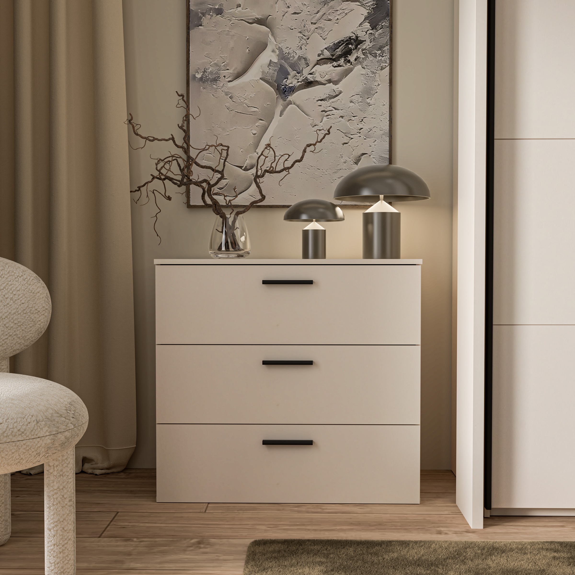 FORTE Kommode, B/H/T 80,2/73,8/41,3 günstig online kaufen