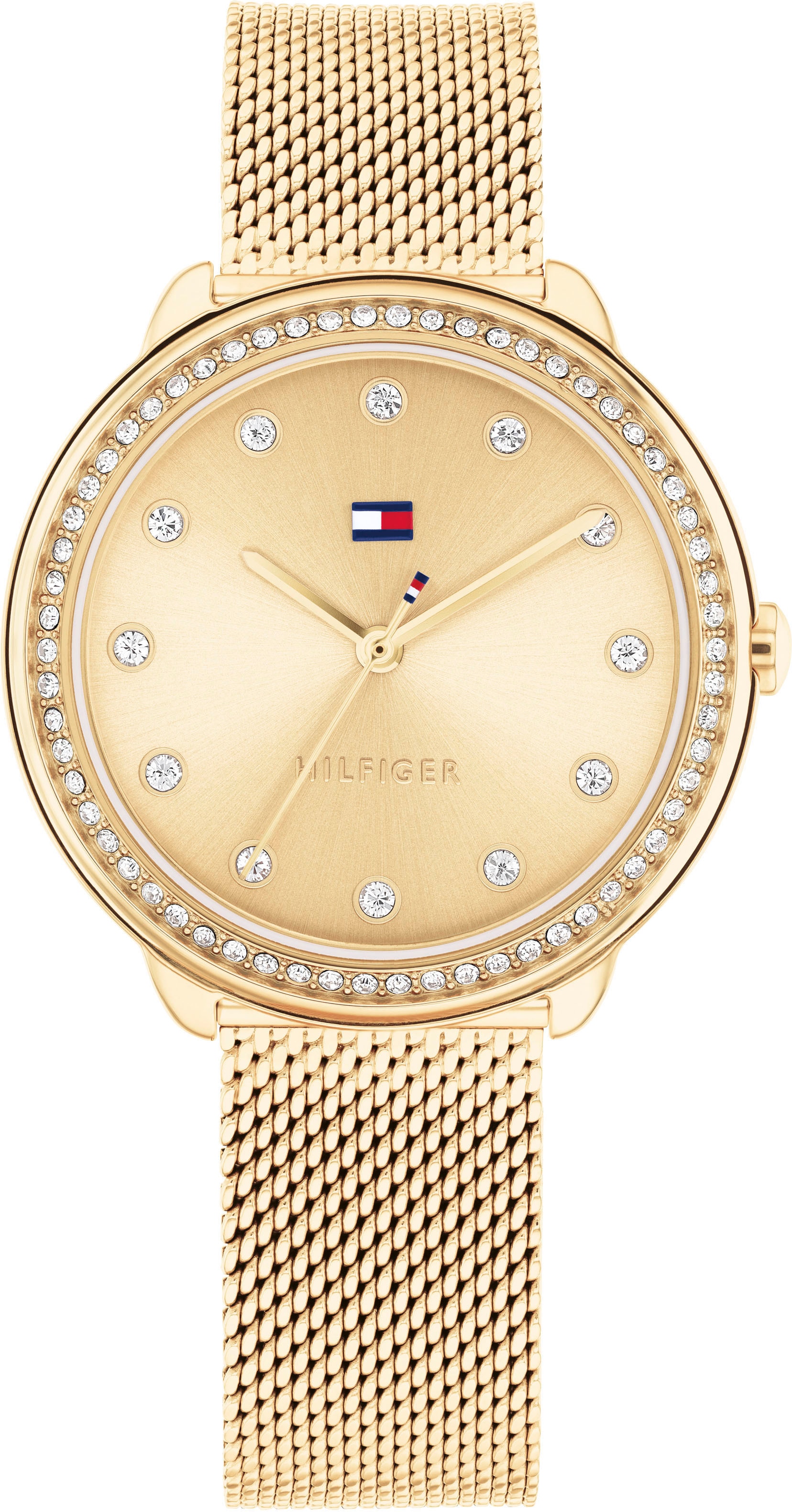 Tommy Hilfiger Quarzuhr »Demi«, Armbanduhr, Damenuhr, Glaskristalle, analog