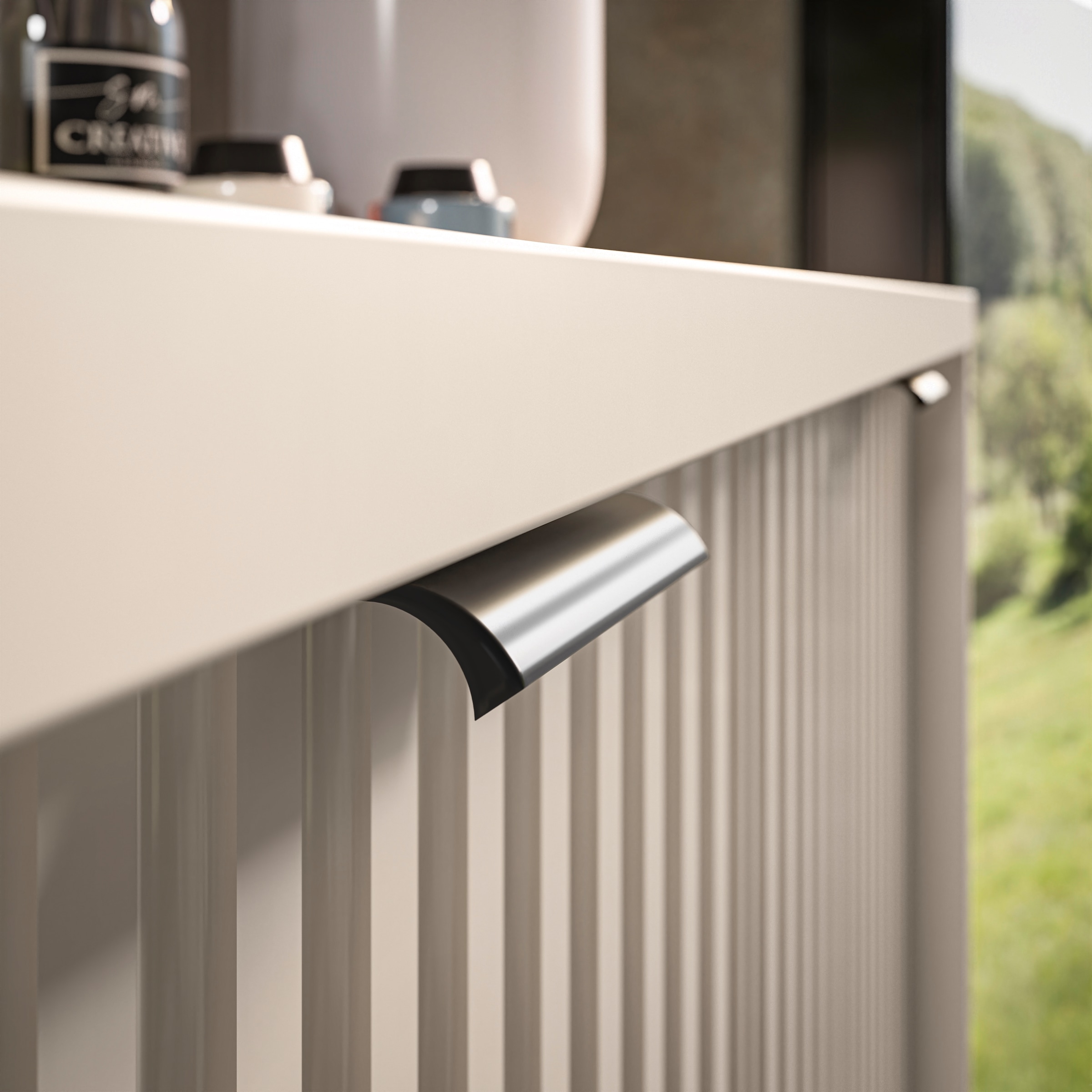 BASIC by Balculina Waschbeckenunterschrank »Lucera BxHxT 80x60x32 cm« 1 Stk. tlg. Breite 80cm, Unterflurauszug, Metallfüße