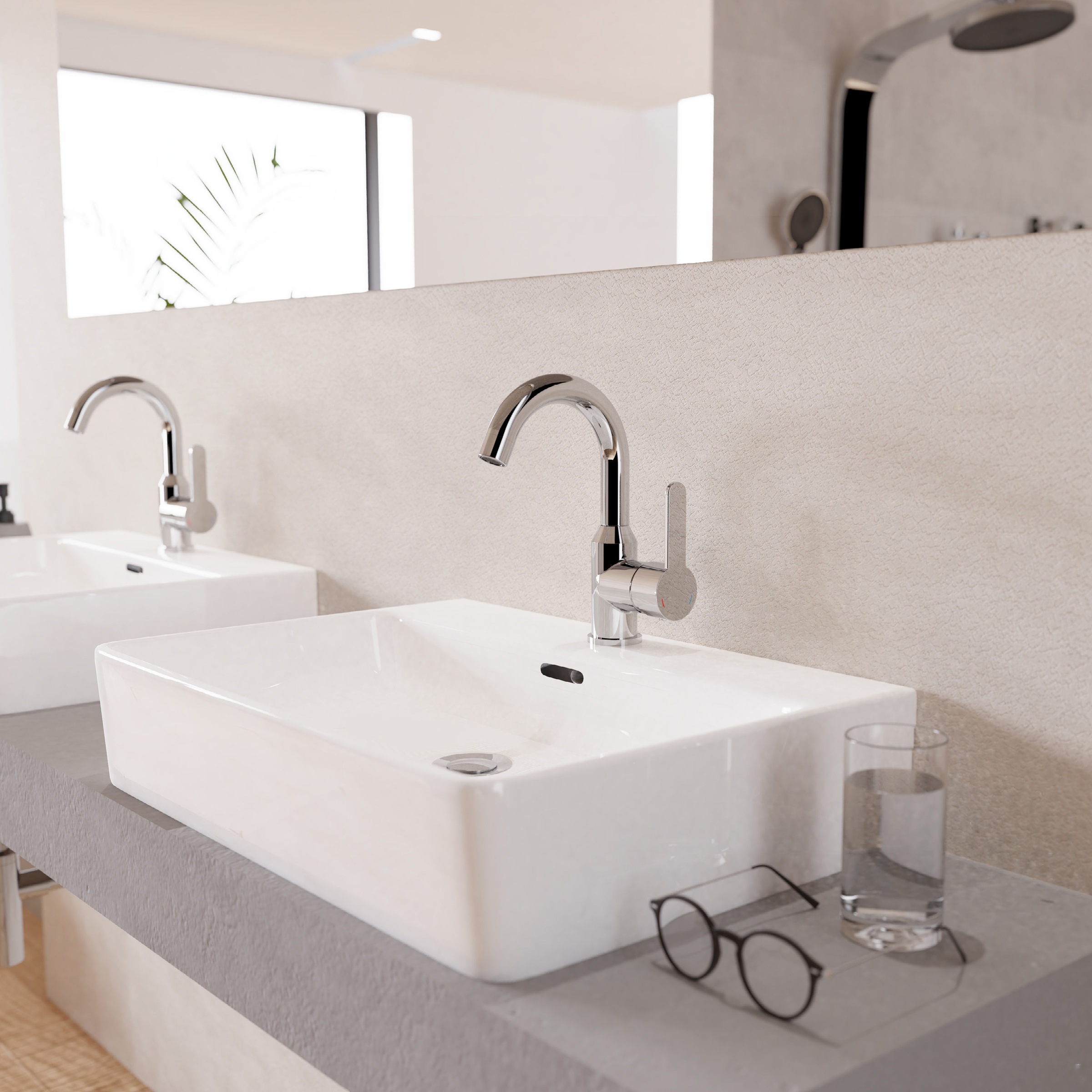 welltime Waschtischarmatur "Adria" inkl. Pop-Up Ablaufventil, Eco-Click-Fun günstig online kaufen