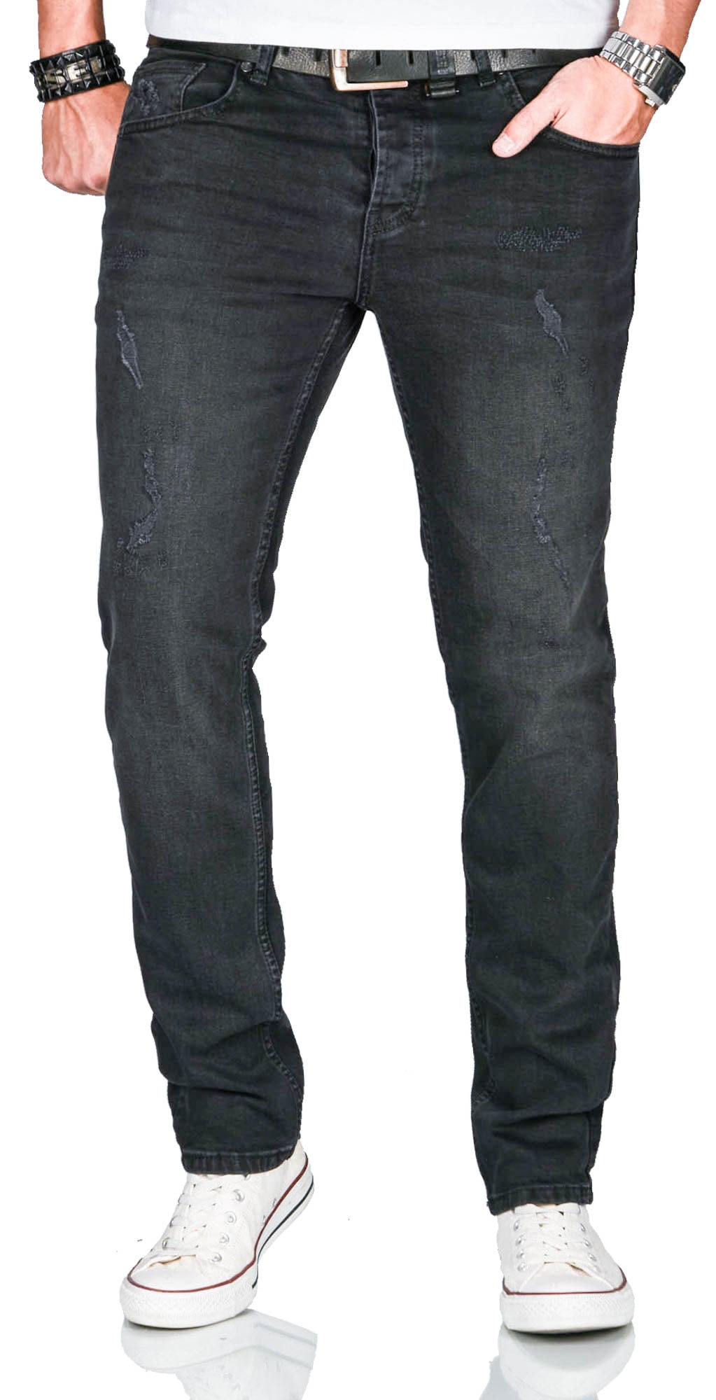 Slim-fit-Jeans »ASCatania«, mit used look Effekt und mit 2% Elasthan