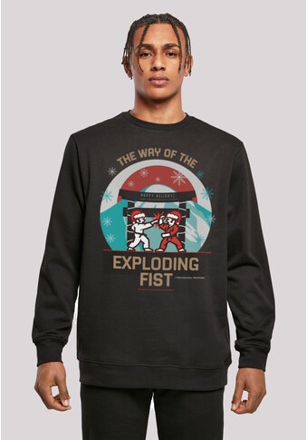 Kapuzenpullover »Retro Gaming Way of the Exploding Fist Christmas Design«