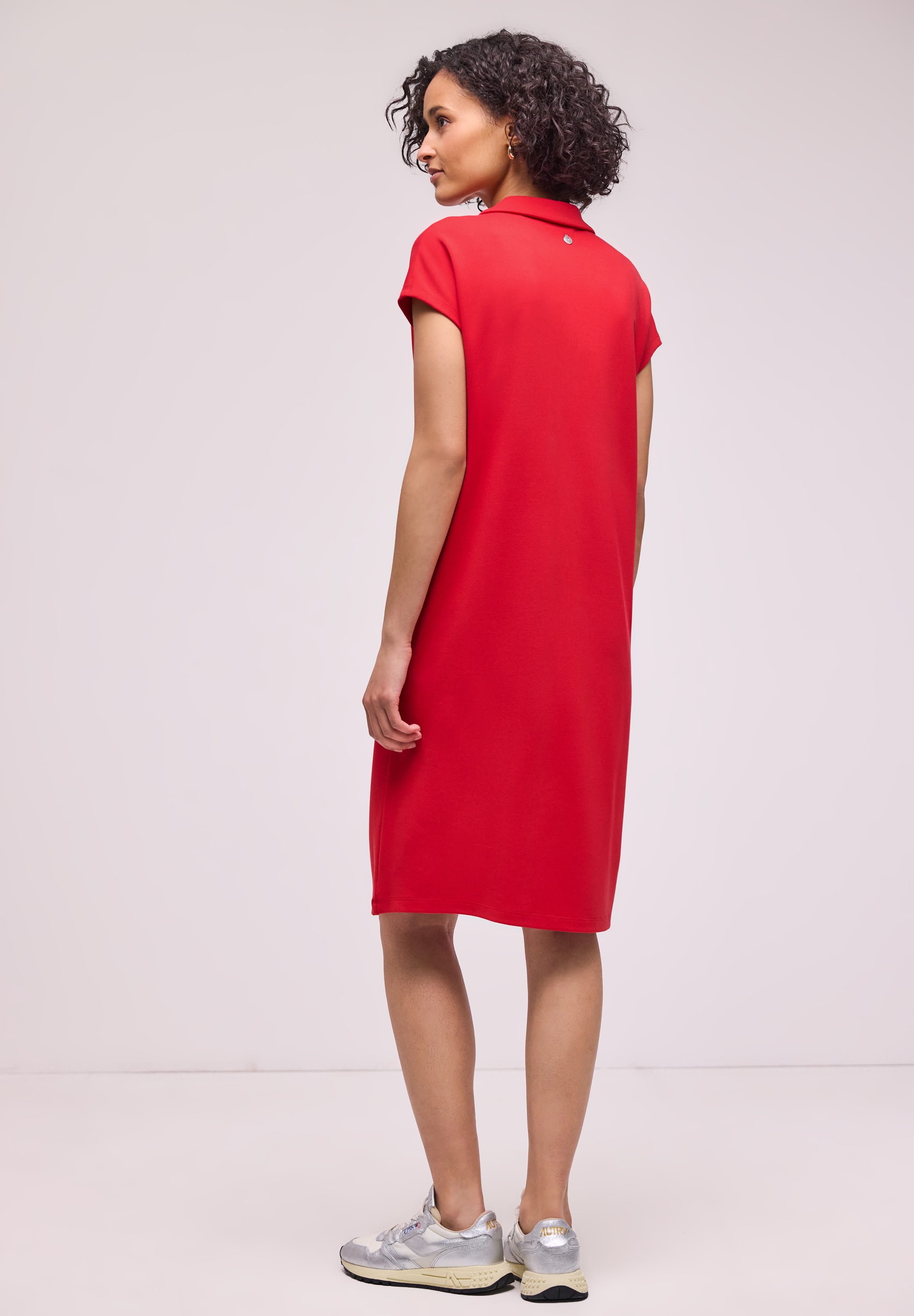 STREET ONE Midikleid Ohne Taschen in Unifarbe