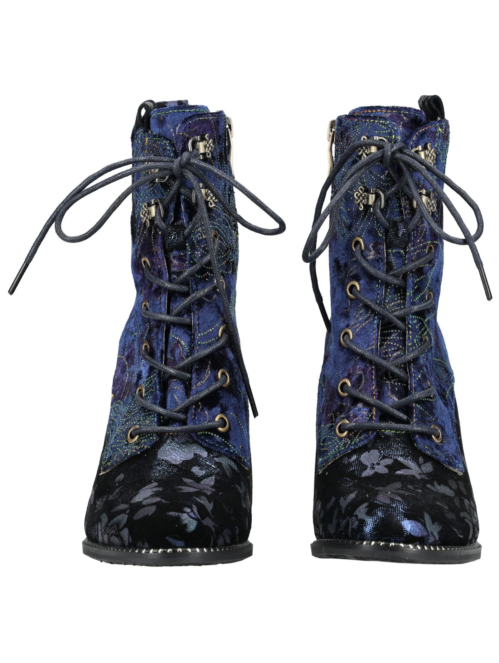 LAURA VITA High-Heel-Stiefelette »LAURA VITA Stiefelette Veloursleder/Textil«