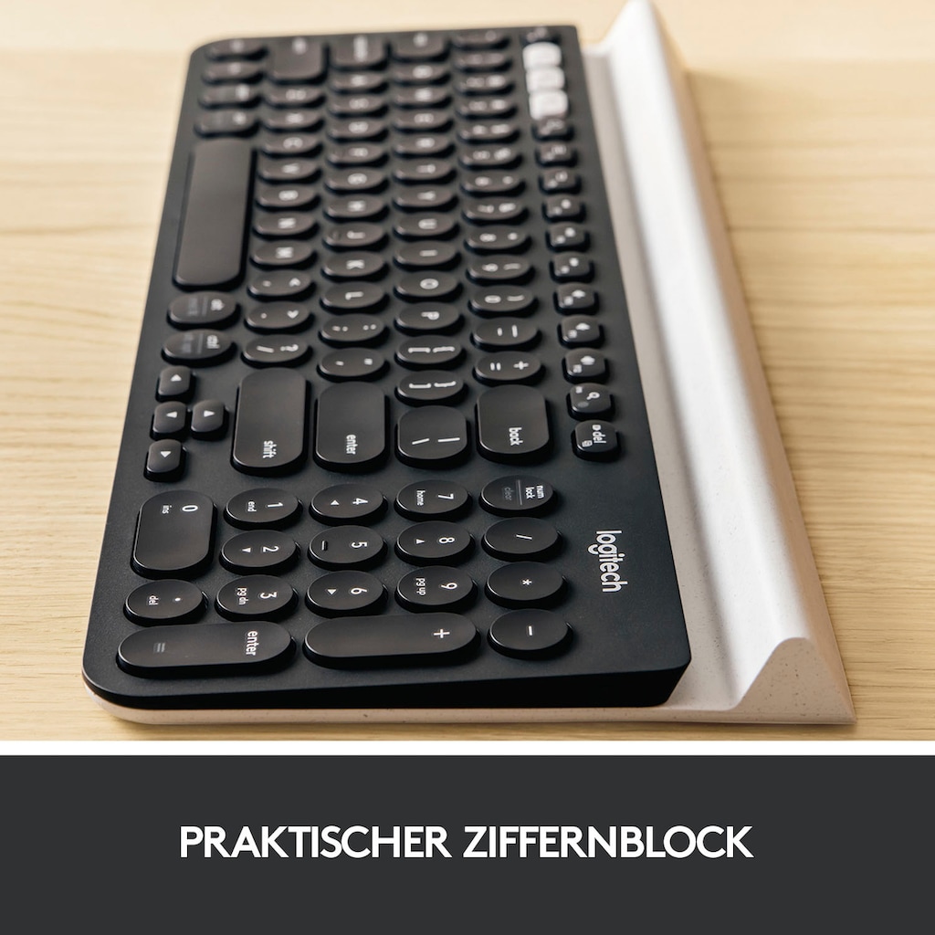 Logitech Wireless-Tastatur »K780 MULTI-DEVICE«, (Fn-Tasten-USB-Anschluss)