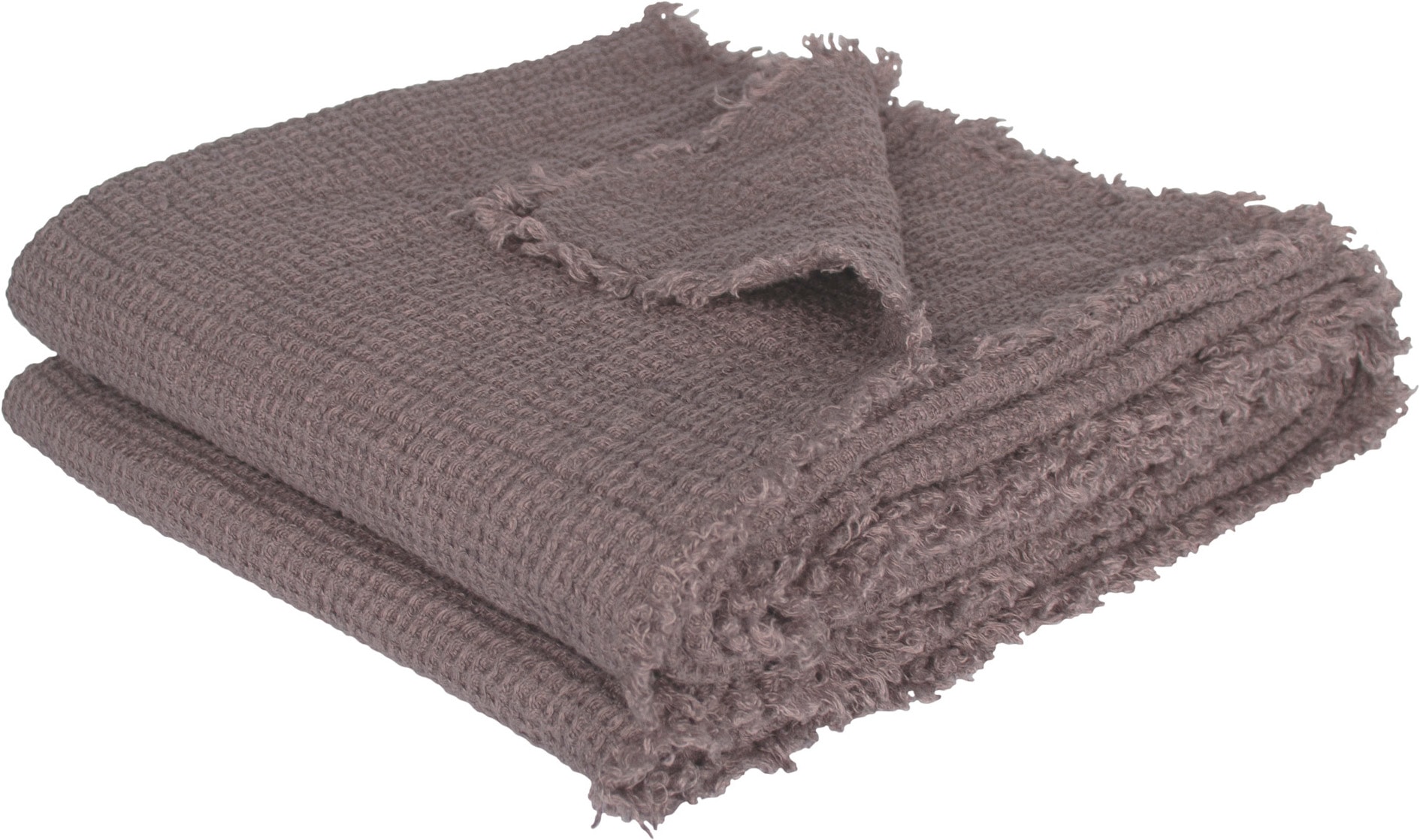 ZOEPPRITZ1828 Wohndecke "Honeybee" Leinenplaid im Waffelpique