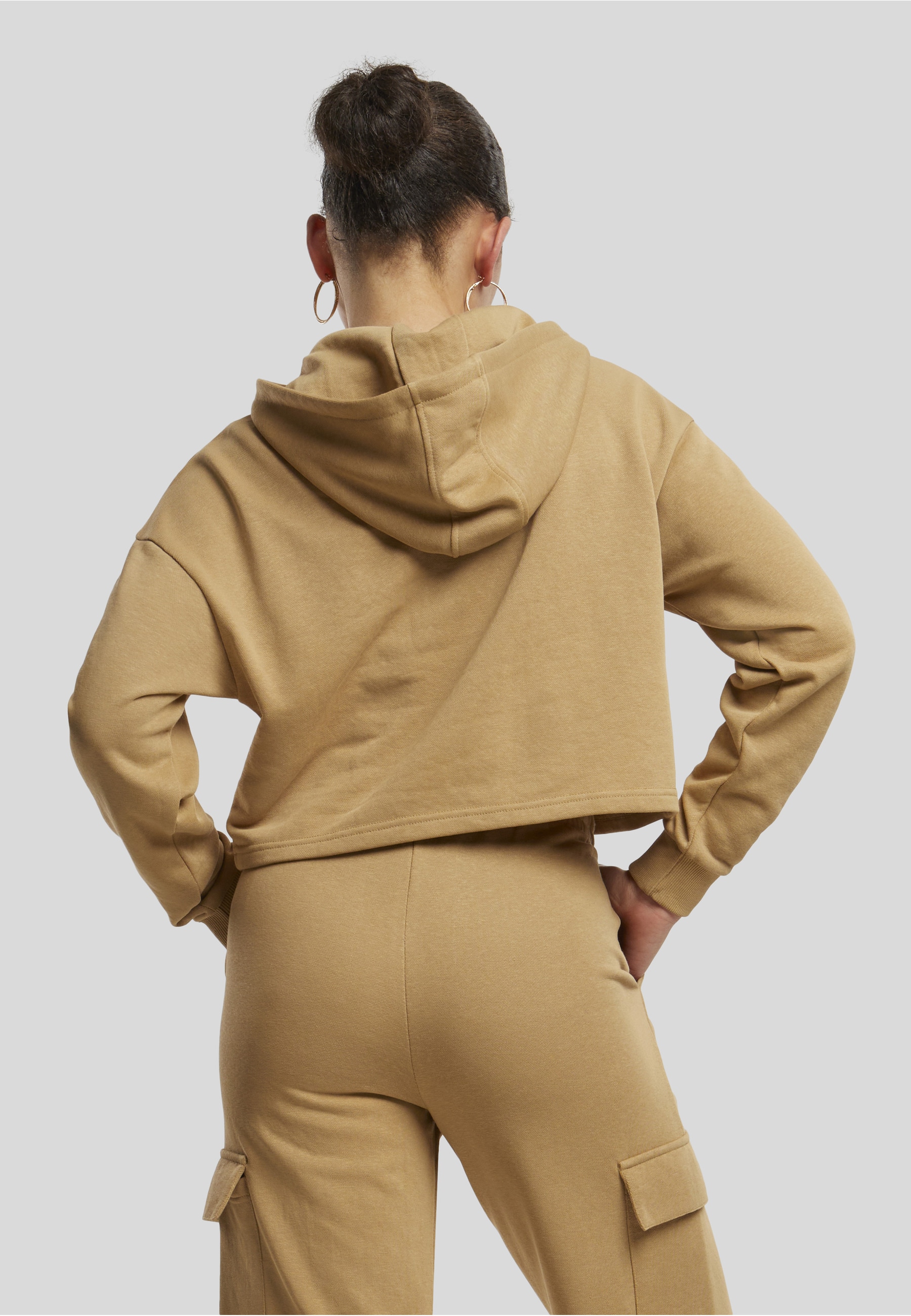 URBAN CLASSICS Kapuzenpullover »Urban Classics Damen Ladies Oversized Cropped Light Terry Hoodie« 1
