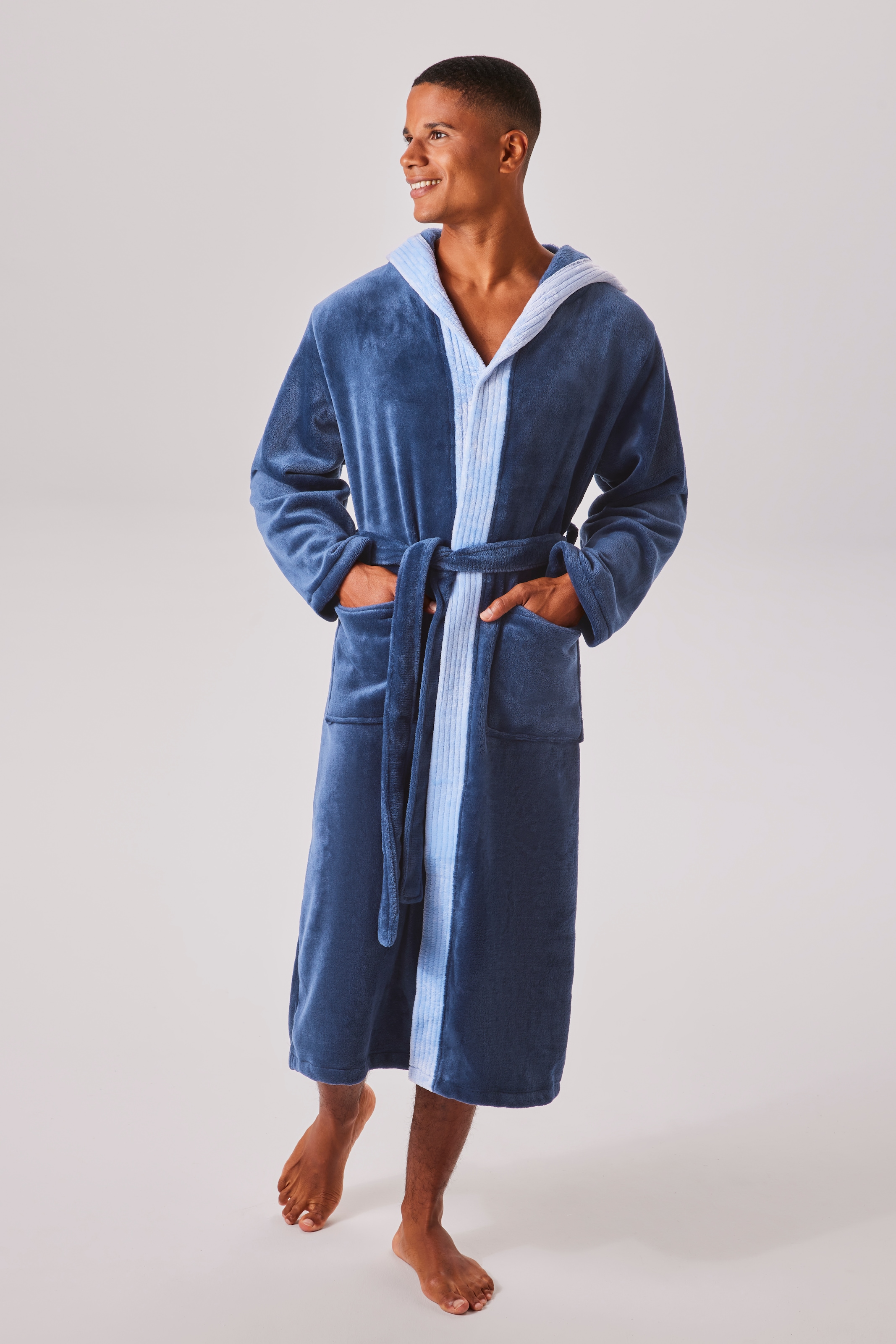OTTO home Unisex-Bademantel "Miia, ideal für Sauna, Spa & im Urlaub" 1 Stk. weich und kuschelig, plüsch, für Damen und Herren, S-XL