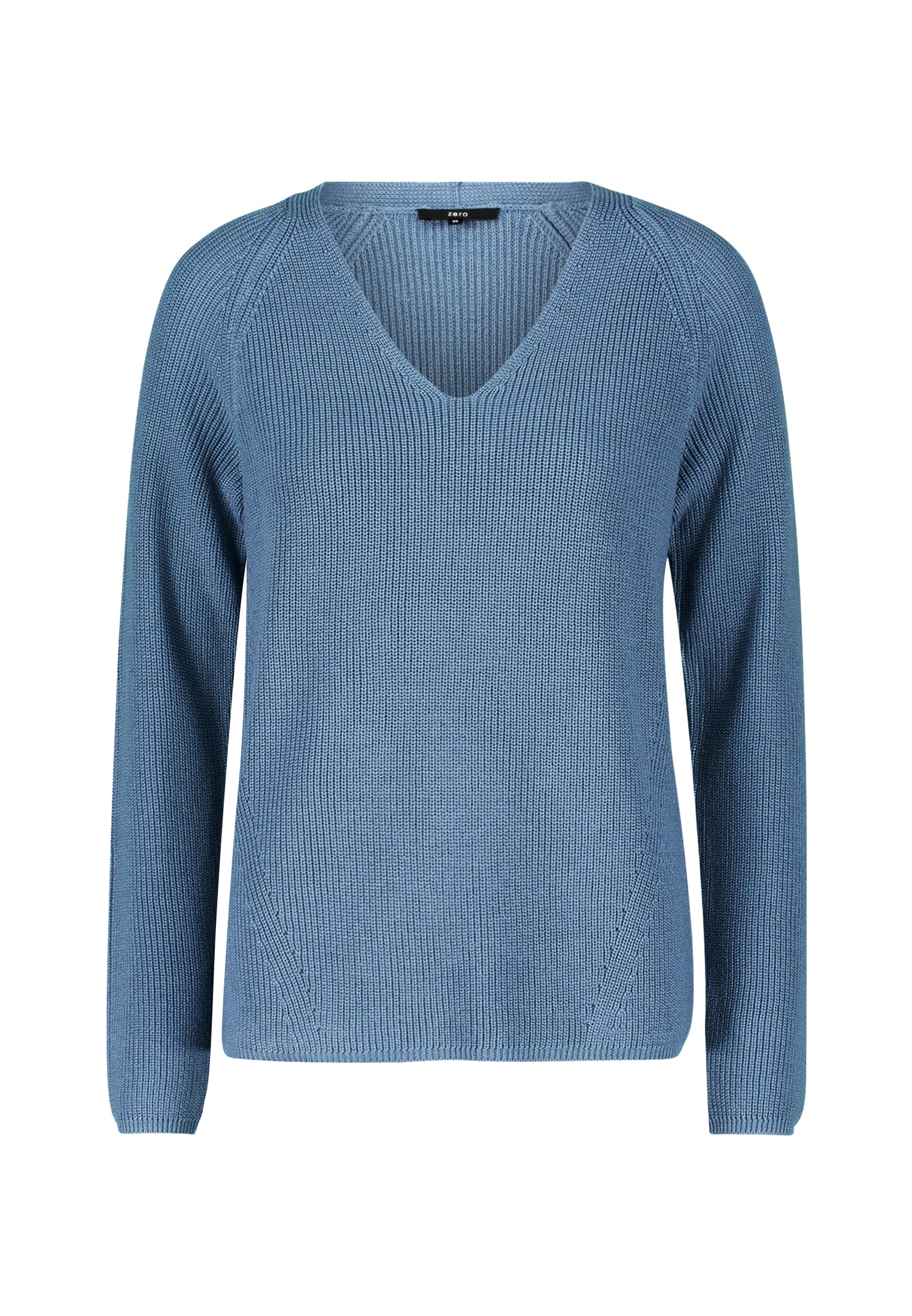Zero Strickpullover »zero Damen Strukturpullover mit V-Ausschnitt«, (1 tlg.), Plain/ohne Details