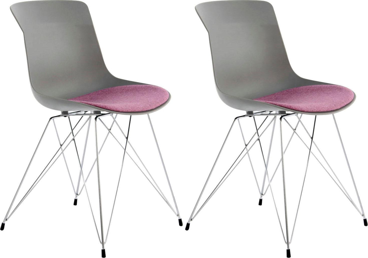 Kayoom Schalenstuhl (Set) 2 St. Polyester pfl...