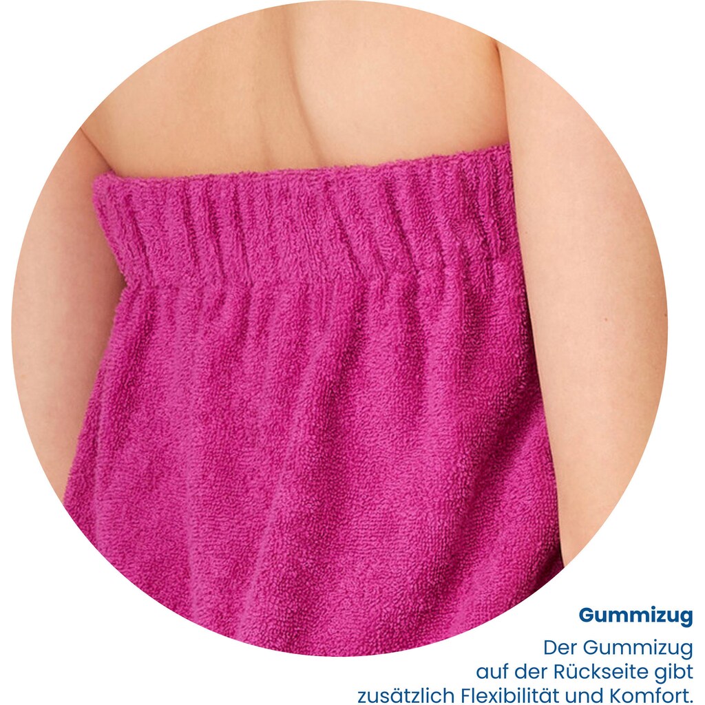 Schiesser Sarong »Saunakilt Rom für Damen aus saugstarkem Baumwoll-Frottier«, (1 St.)