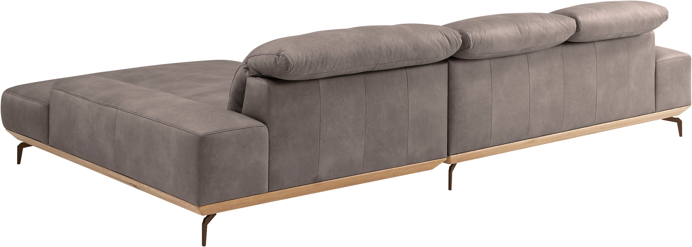 Musterring Wohnlandschaft »MR 2490«, Bronze-Fuß, Sitzhöhe 48cm, wahlweise mit Funktionen, Maße 342 x 207 cm