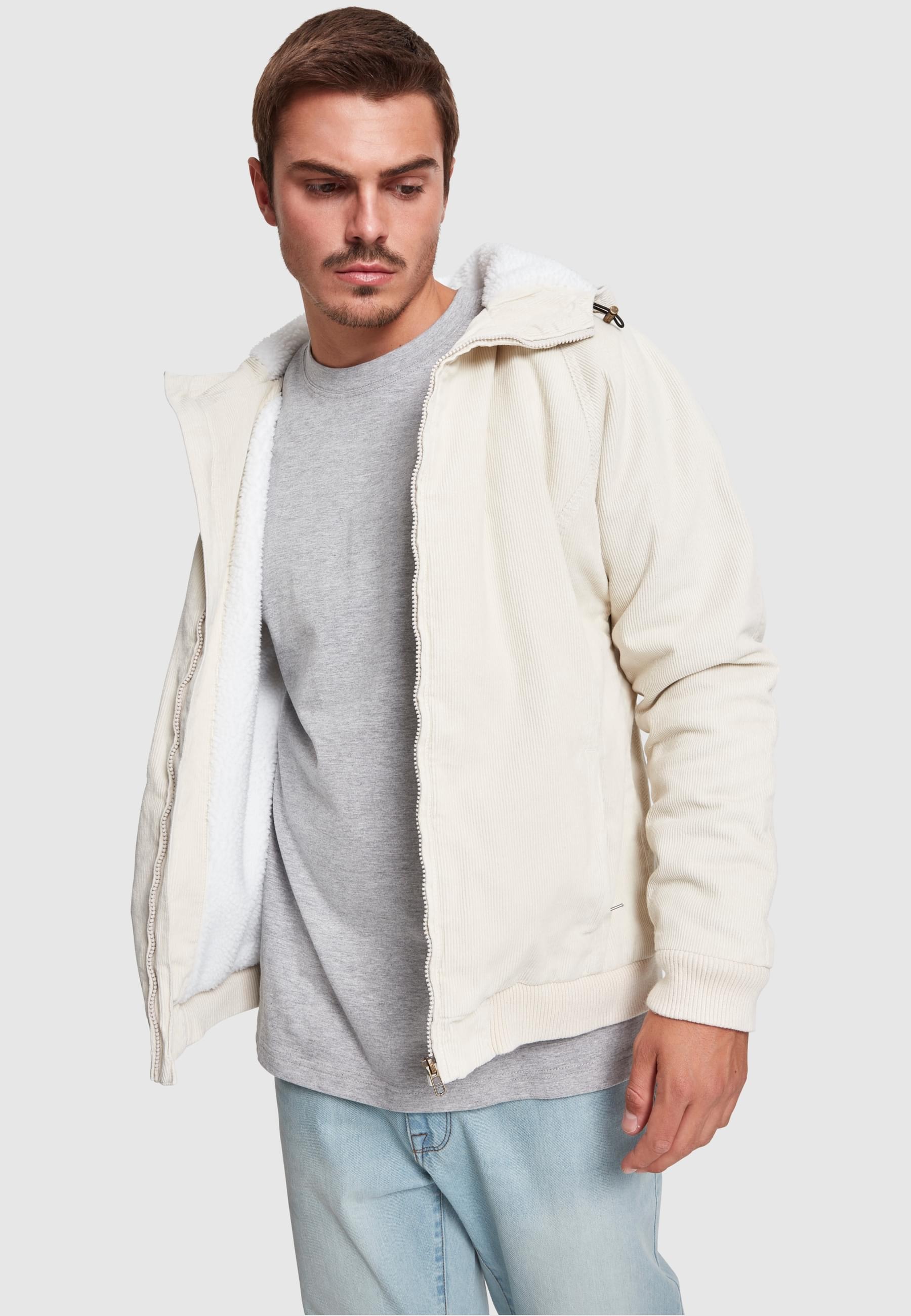 URBAN CLASSICS Winterjacke »Urban Classics Herren Hooded Corduroy Jacket«, (1 St.), mit Kapuze