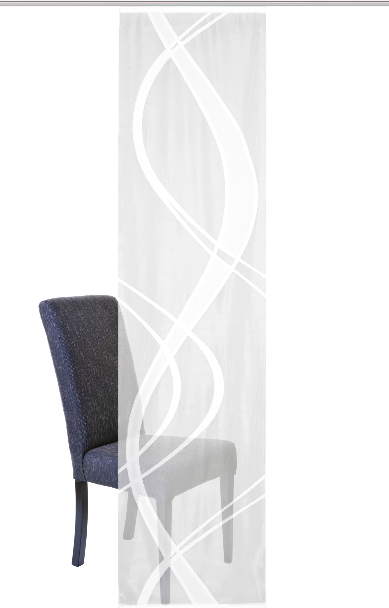 Thumbnail - HOME WOHNIDEEN Schiebegardine "TIBASO" Paneelwagen 1 Stk. tlg. transparent