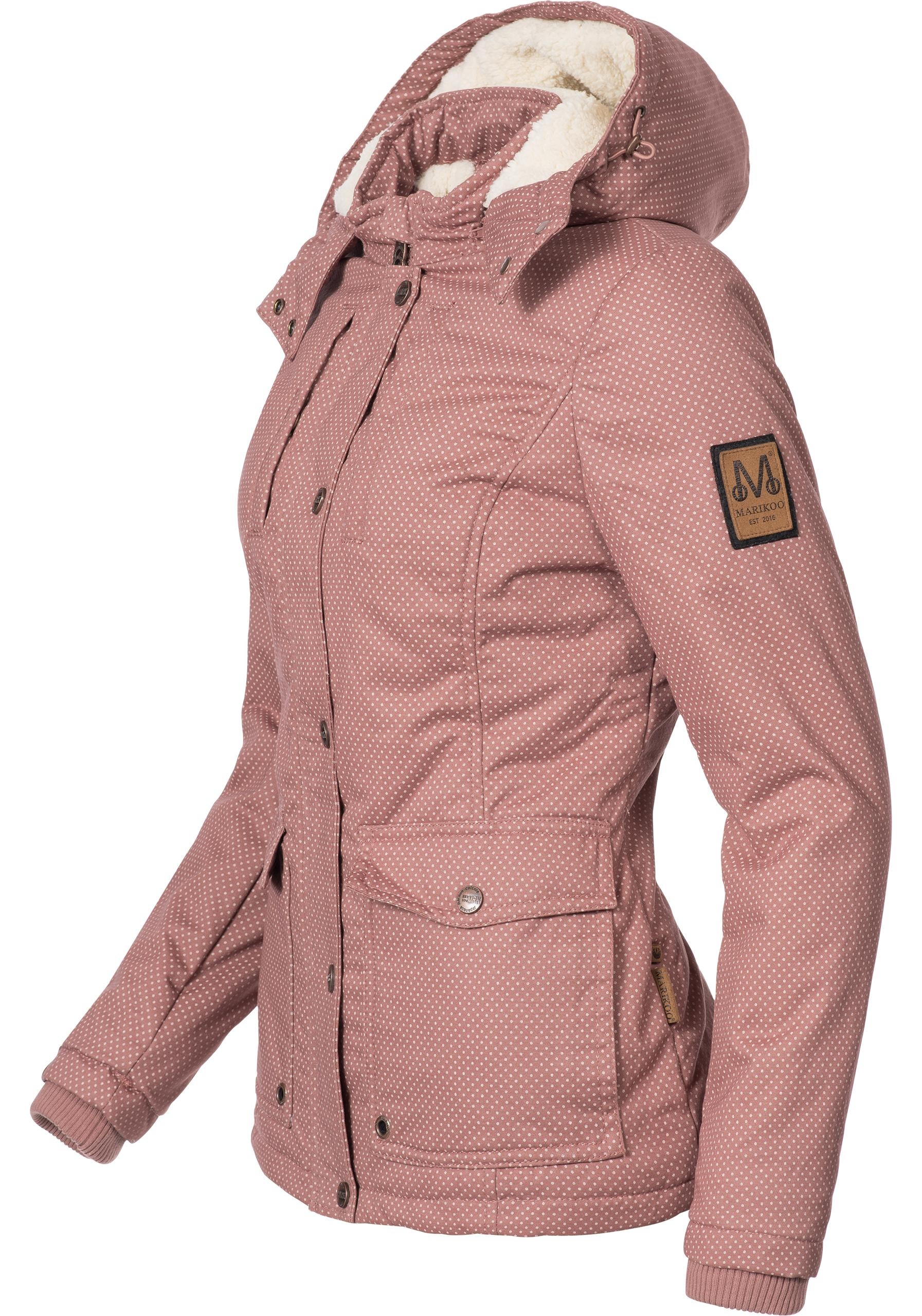 Marikoo Winterjacke »Keikoo«, mit Kapuze, sportliche Damen Outdoor Baumwolljacke mit Kapuze