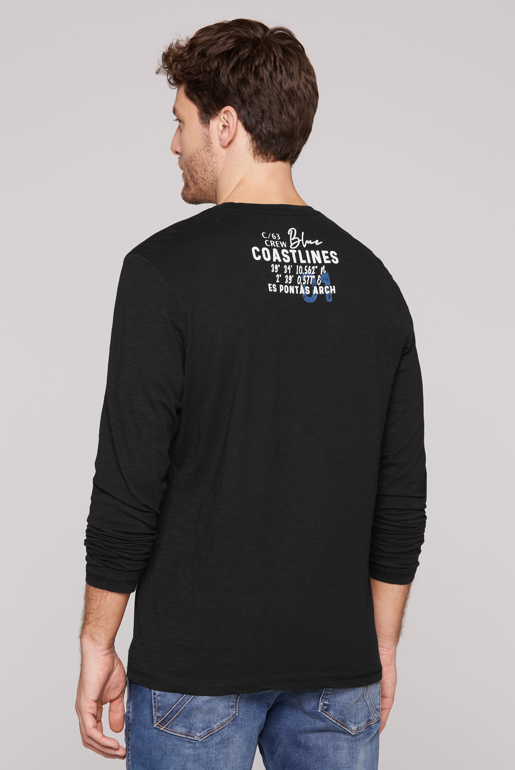 CAMP DAVID Rundhalsshirt, aus Baumwolle