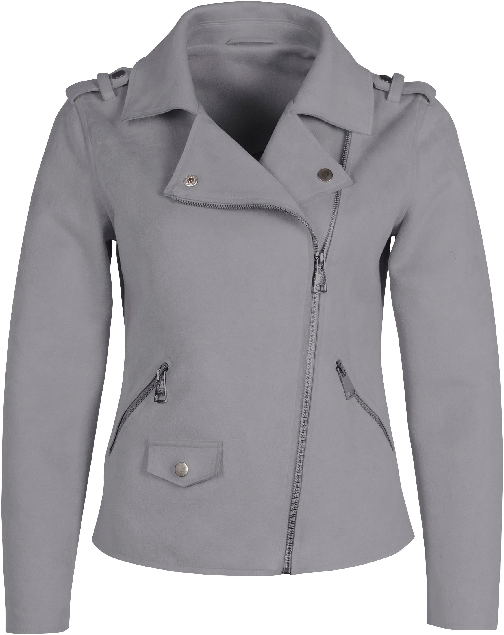 Mauritius Lederimitatjacke »2Wtomiwa« mit Schulterklappen, mit Nieten