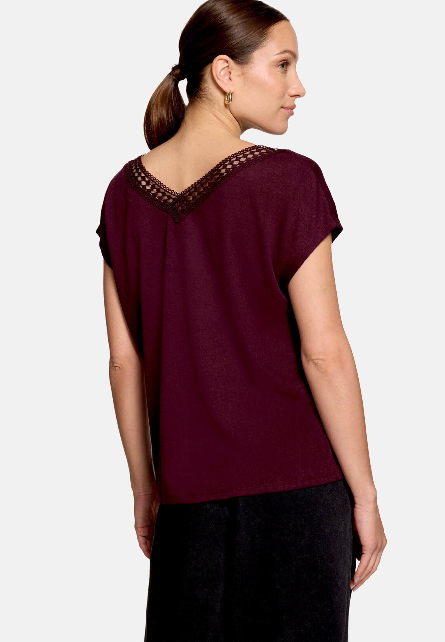 Zero T-Shirt »Damen mit V-Ausschnitt« 1 Spitze