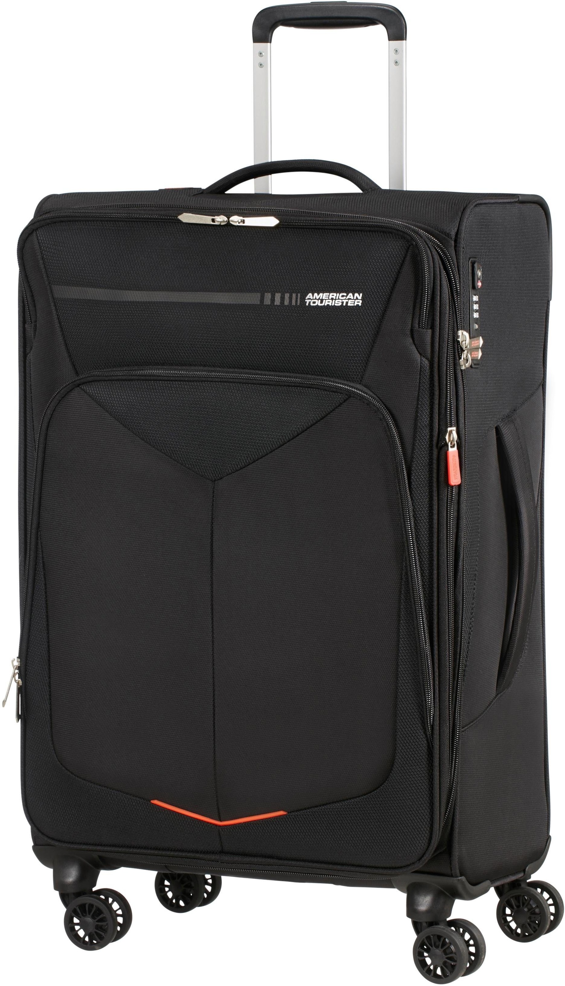 American Tourister® Weichgepäck-Trolley »SUMMERFUNK, 67 cm«, 4 Rollen, Reisekoffer Aufgabegepäck Trolley TSA-Zahlenschloss Volumenerweiterung