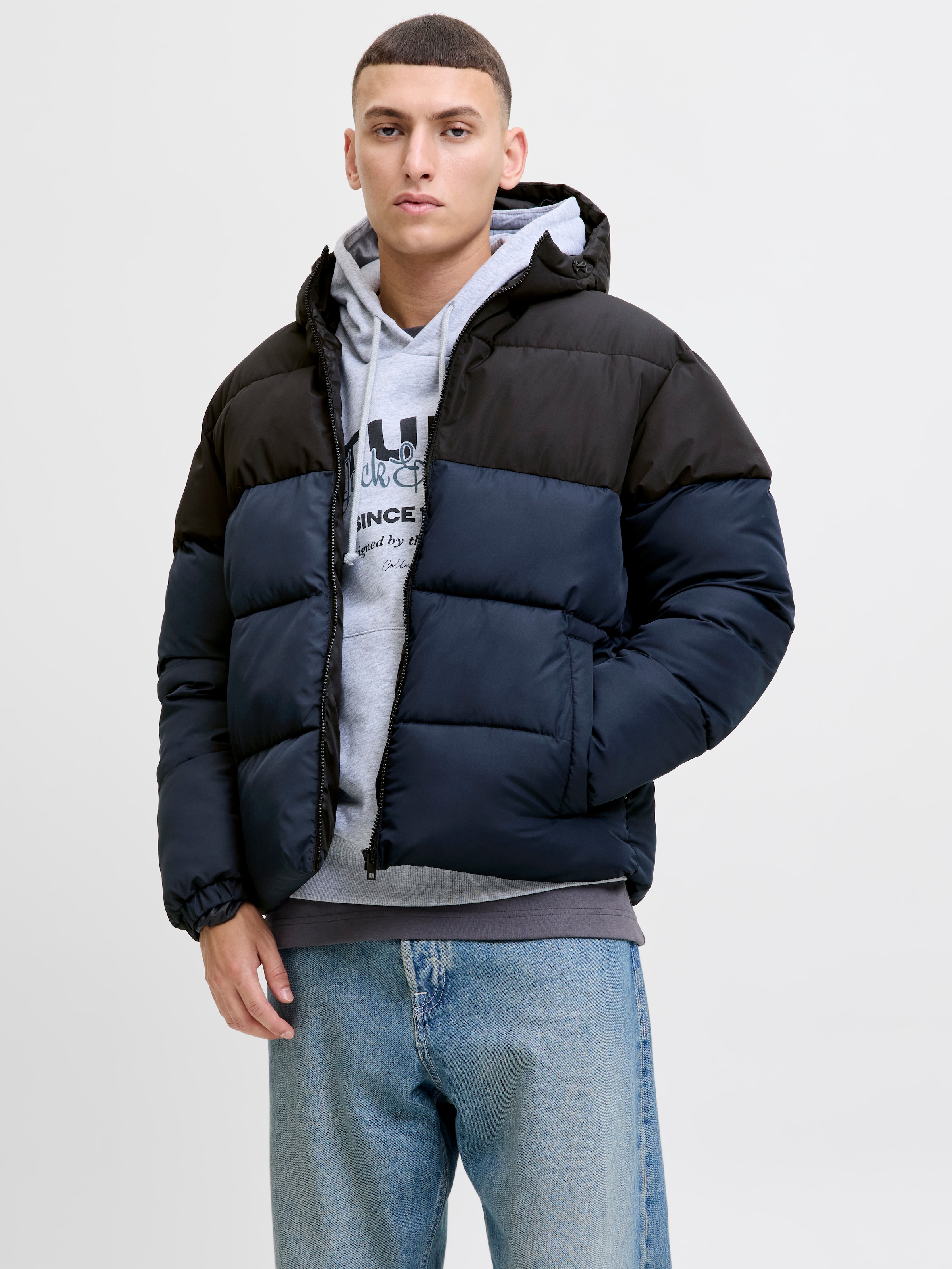 Jack & Jones Steppjacke "JJMAZE PUFFER HOOD" mit Kapuze günstig online kaufen