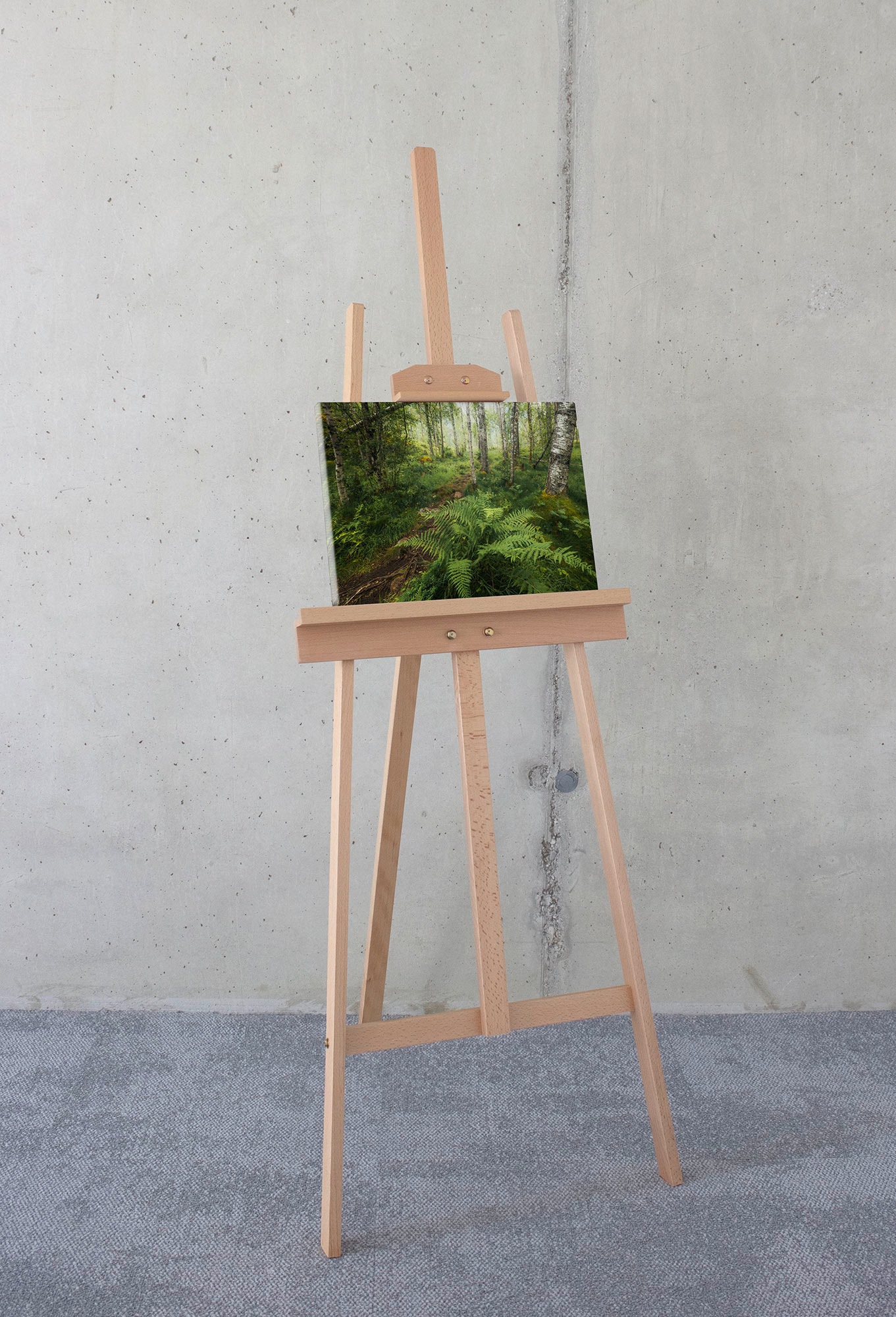 Leinwandbild KOMAR "Mystic Birch Grove - Größe 40 x 30 cm", bunt (farbe bild(er): bunt), B:40cm H:30cm T:2cm, Holz, Papier, Bilder, Leinwandbild, Keilrahmenbild mi Echtholzrahmen 2