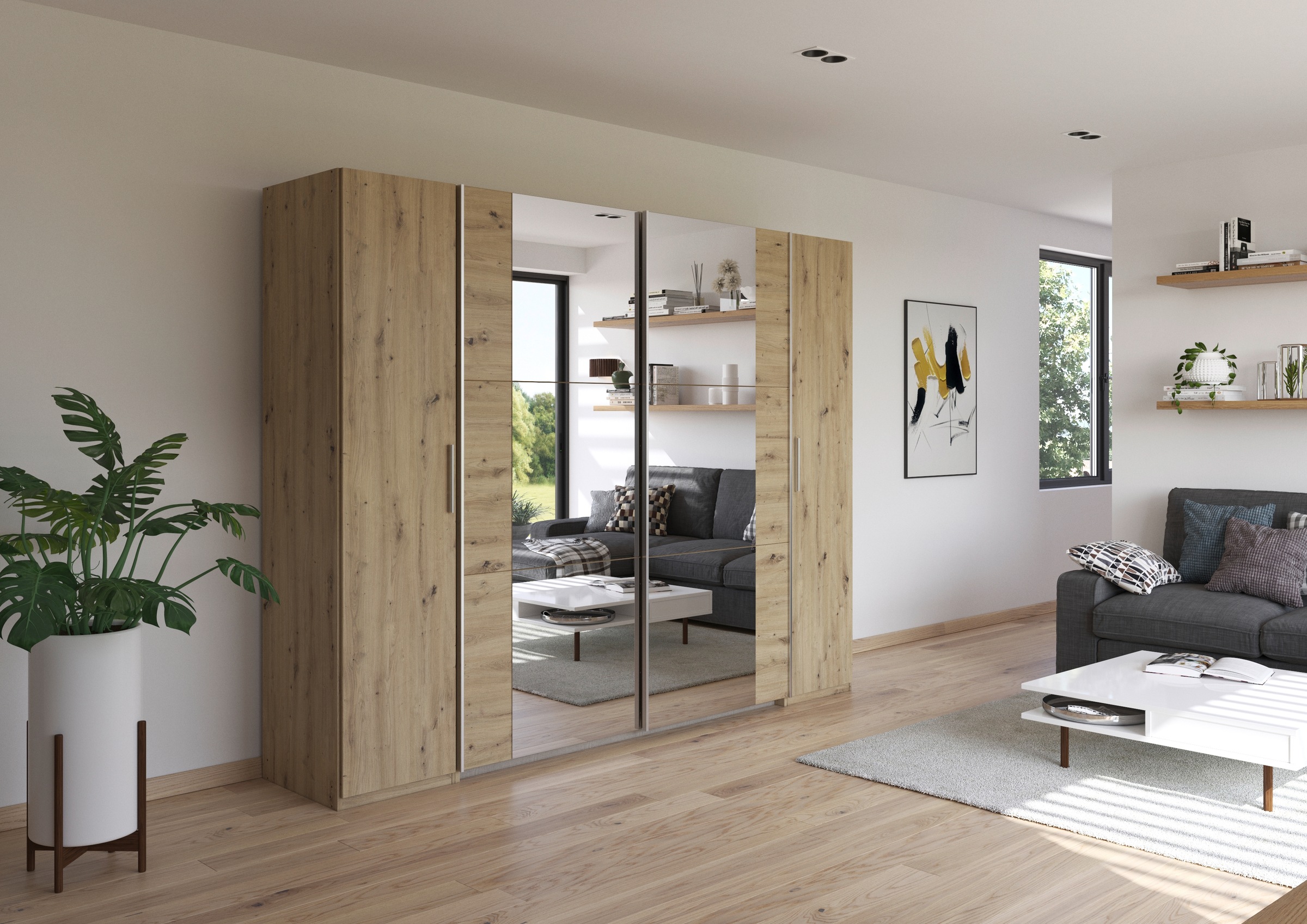 rauch Schwebetürenschrank "Kleiderschrank Drehtürenschrank Schrank Garderob günstig online kaufen