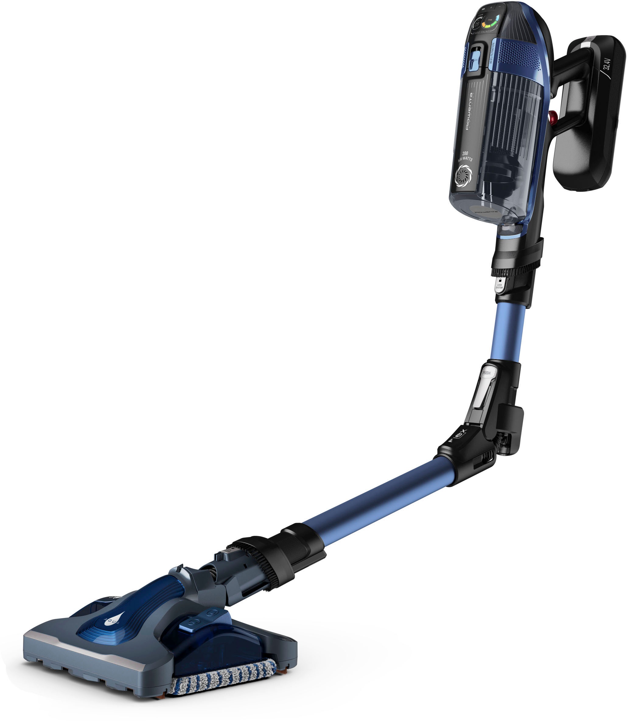 Rowenta Akku-Hand-und Stielstaubsauger »RH99C0 X-Force Flex 14.60 Aqua«, leistungsstark, Aqua Düse, hohes Fassungsvermögen, Flex-Gelenk
