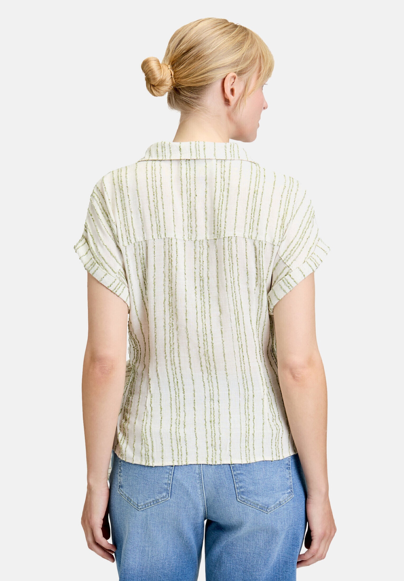 Cartoon Klassische Bluse »Damen mit Bindegürtel«